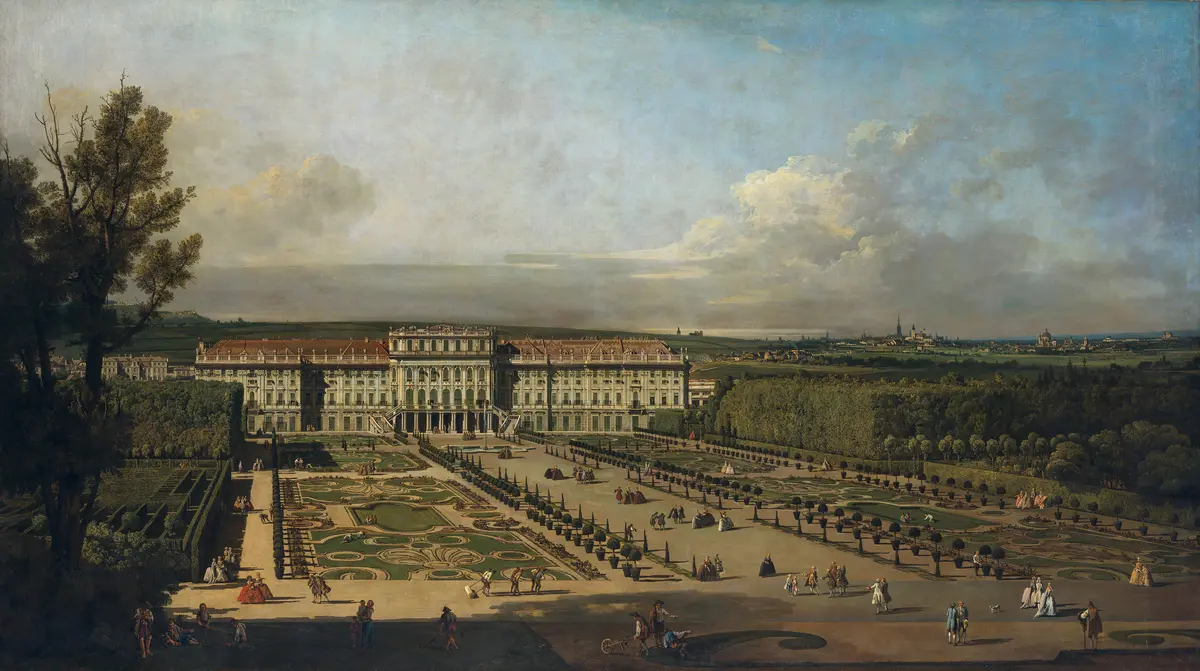 Das kaiserliche Lustschloss Schönbrunn, Gartenseite