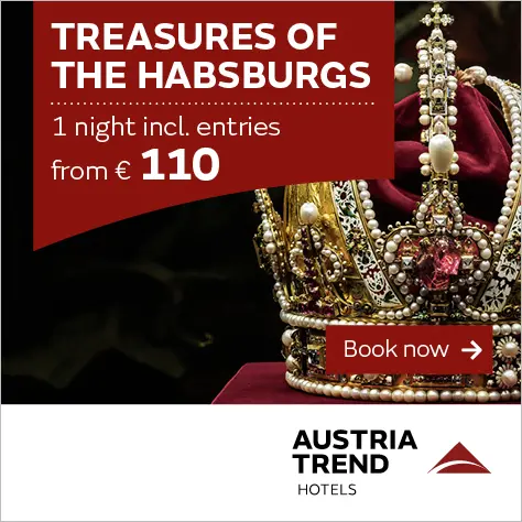 Ad for Austria Trend Hotels promoting a package titled