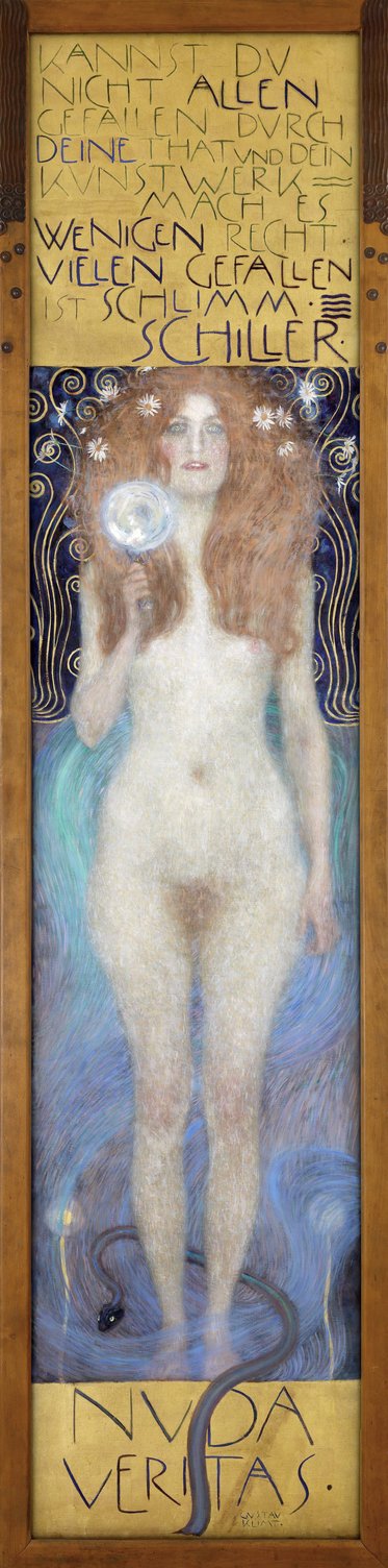 Eine farbige Illustration einer weiblichen Figur mit langen Haaren, die einen transparenten Ball in ihrer linken Hand hält. Der Hintergrund zeigt schwungvolle Linien und dekorative Elemente. Oben befindet sich ein Zitat in künstlerischer Schrift. Die Gesamtkomposition vermittelt einen mystischen Eindruck.