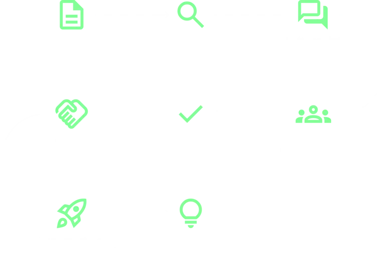 A flowchart illustrates the application process, which consists of several steps