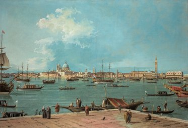 Venice: the Bacino di San Marco from San Giorgio Maggiore, c.1735-44 (oil on canvas)