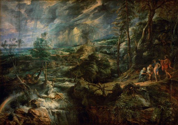 Peter Paul Rubens, Gewitterlandschaft mit Philemon und Baucis (ca. 1625)