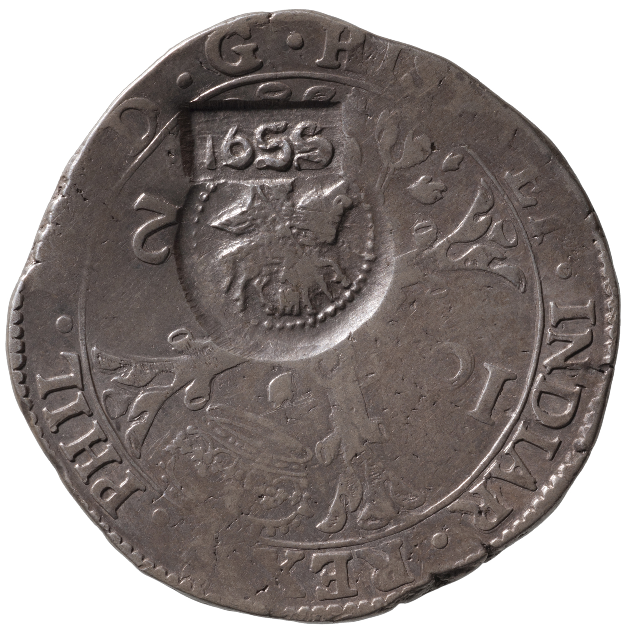 Spanische Niederlande: Philipp IV. (mit russischer Kontermarke)