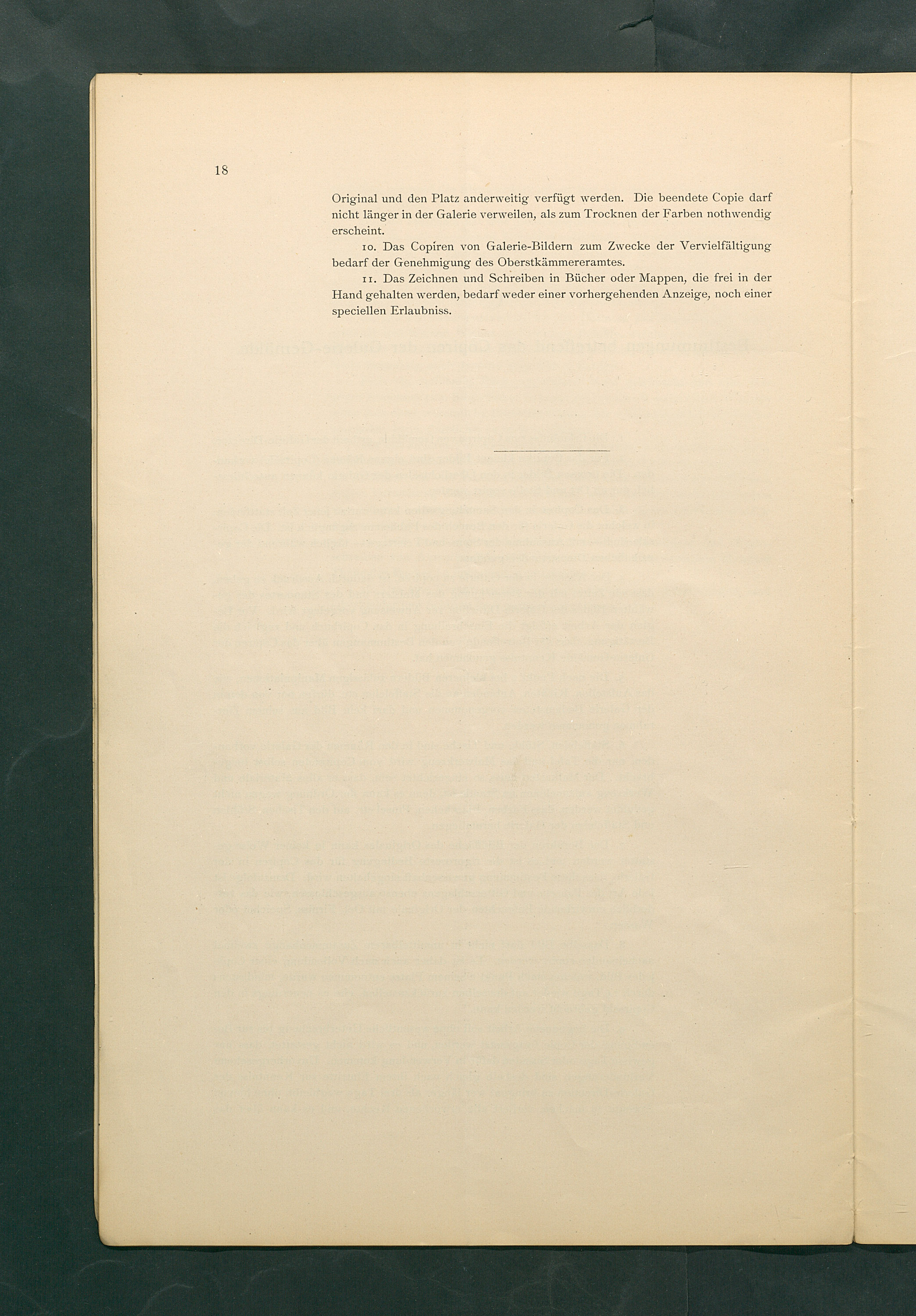 Bestimmungen für den Dienstbetrieb in den kunsthistorischen Sammlungen des Allerhöchsten Kaiserhauses