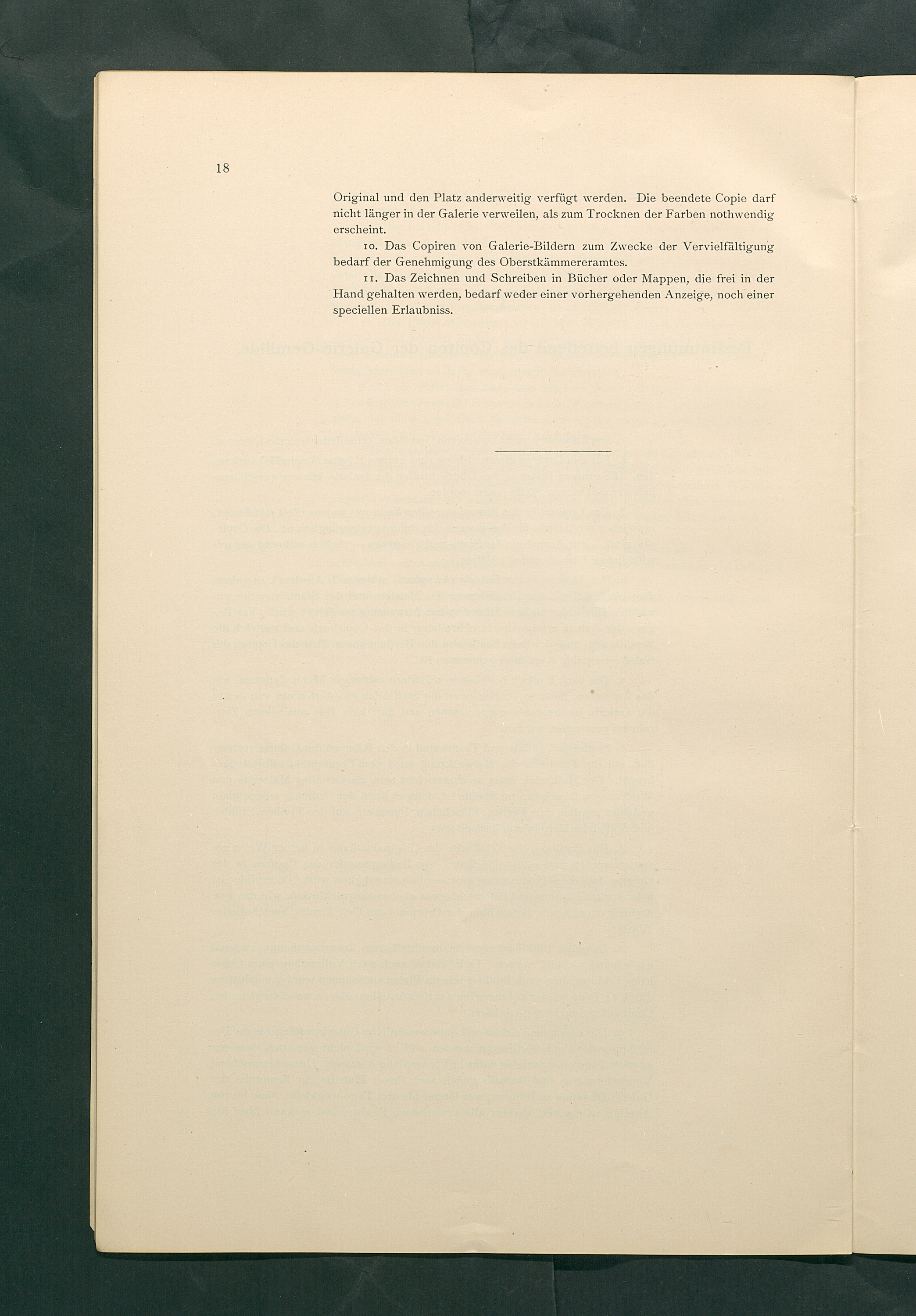 Bestimmungen für den Dienstbetrieb in den kunsthistorischen Sammlungen des Allerhöchsten Kaiserhauses