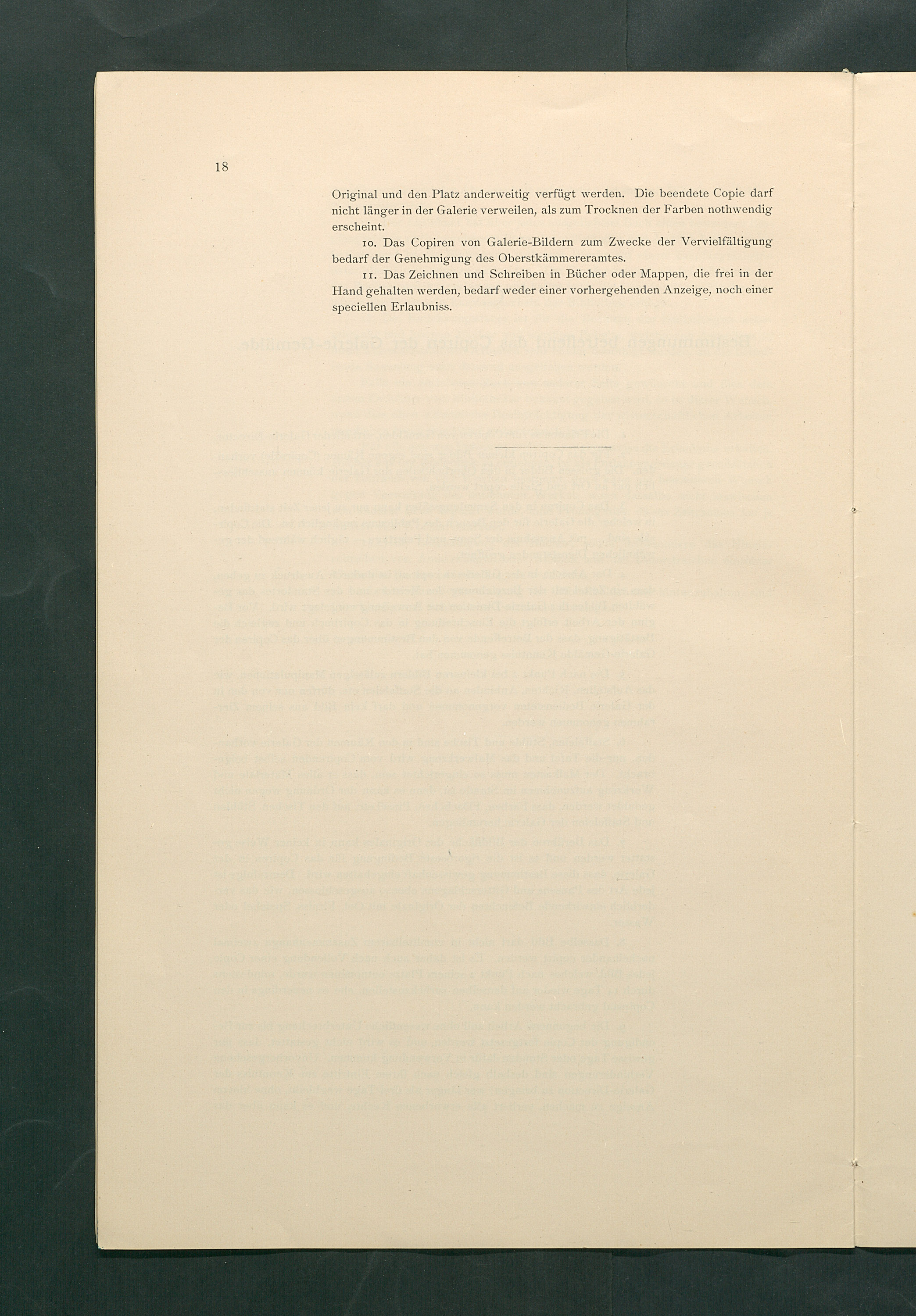 Bestimmungen für den Dienstbetrieb in den kunsthistorischen Sammlungen des Allerhöchsten Kaiserhauses