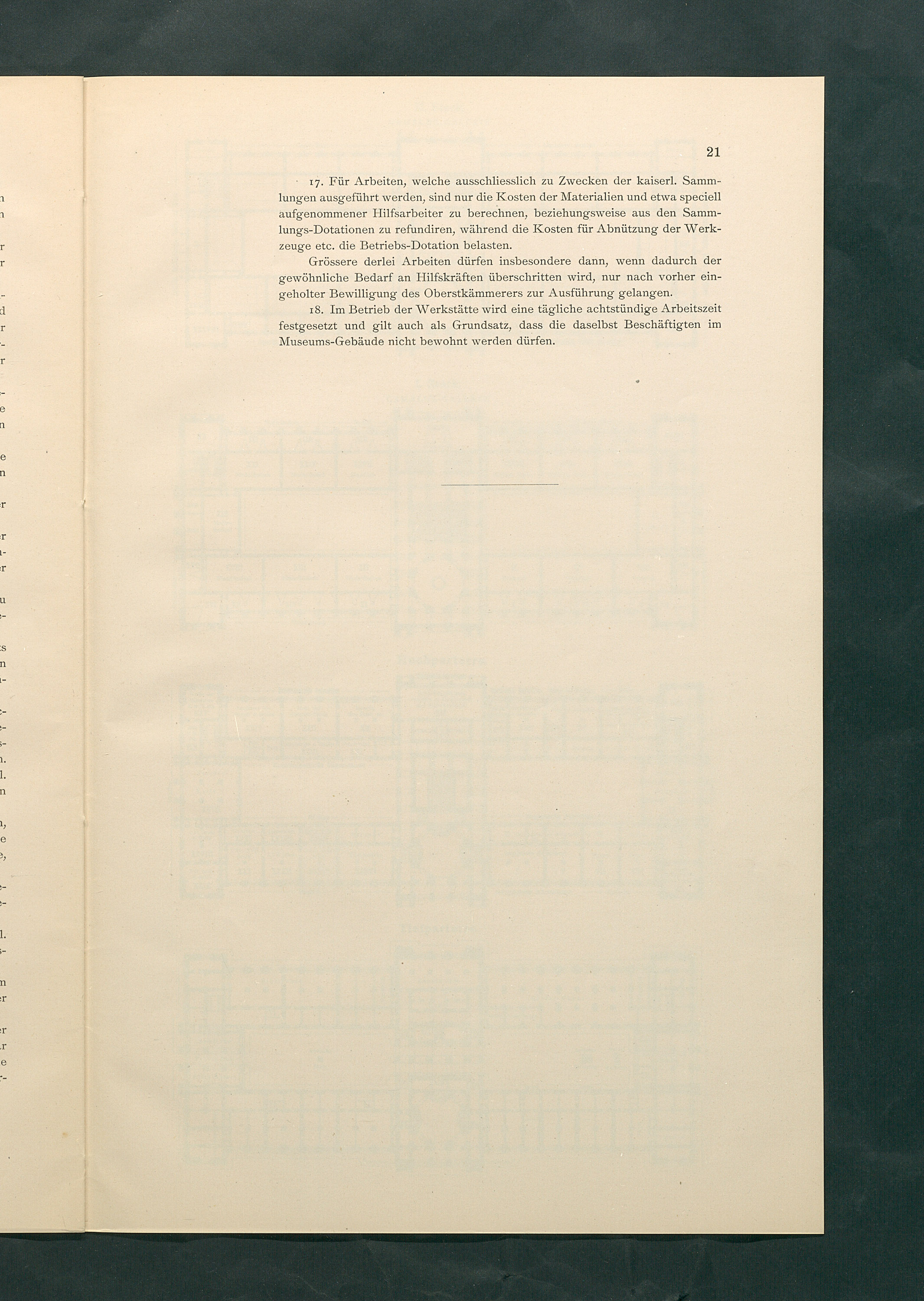 Bestimmungen für den Dienstbetrieb in den kunsthistorischen Sammlungen des Allerhöchsten Kaiserhauses
