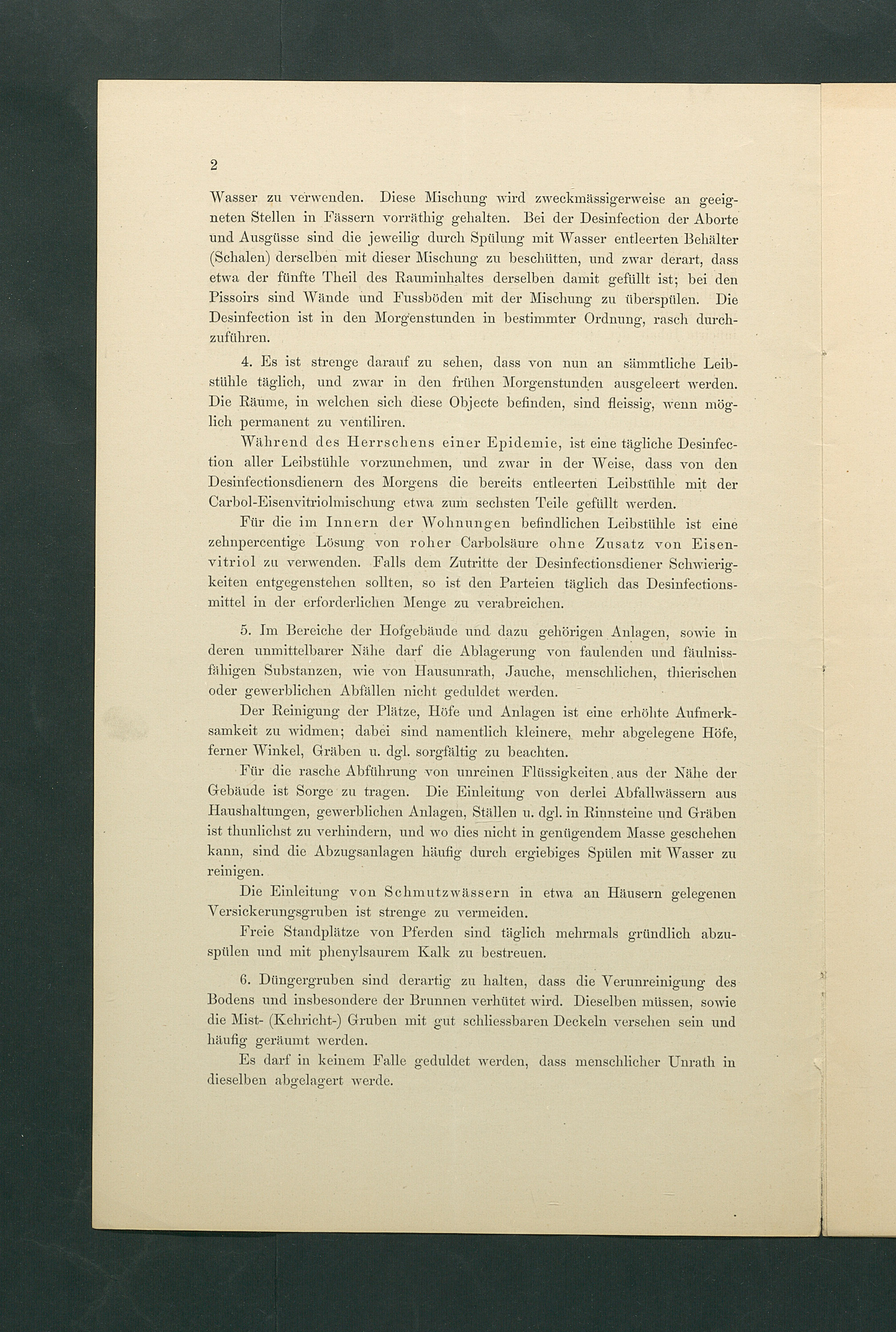 Maßregeln betreffend Cholera
