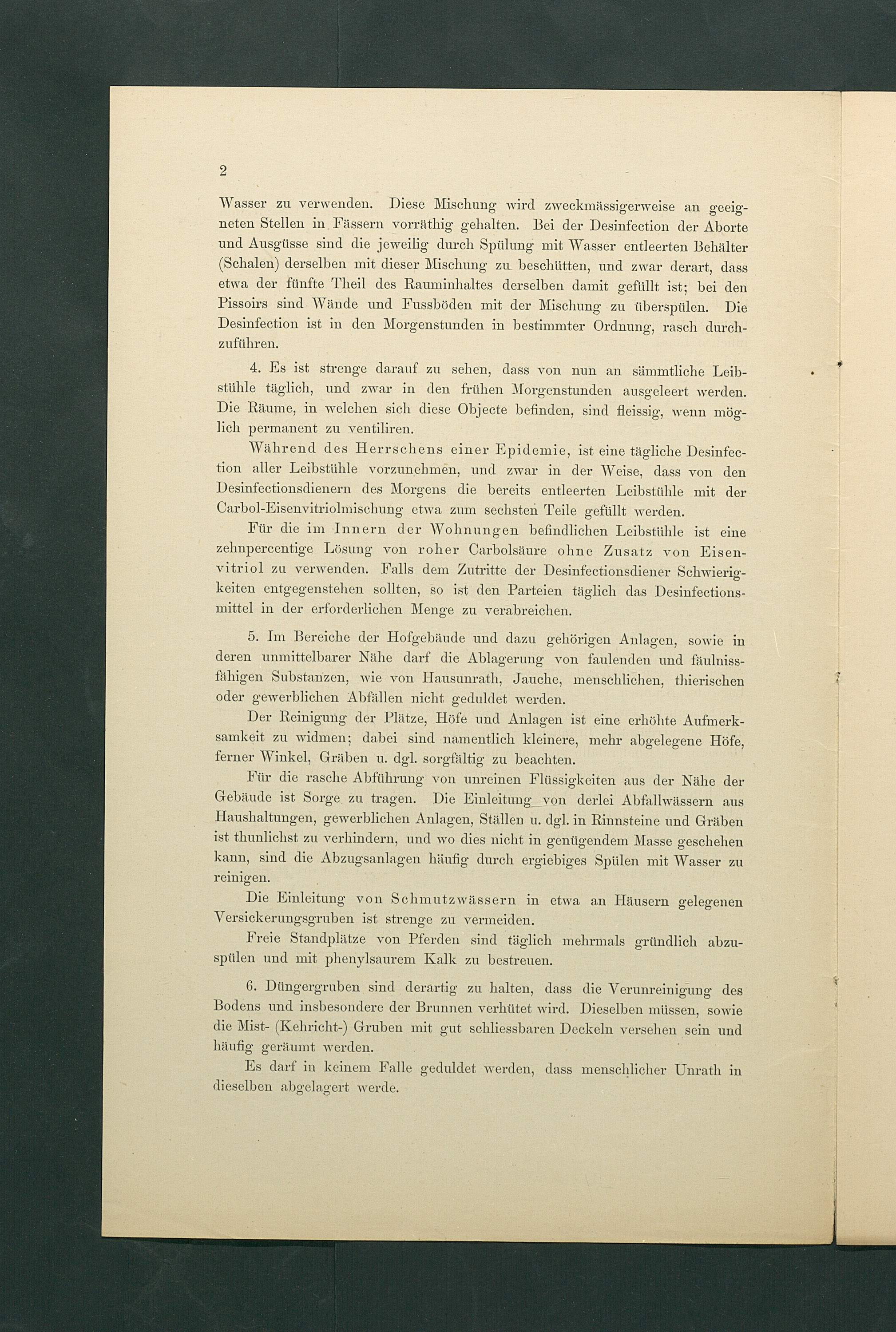 Maßregeln betreffend Cholera