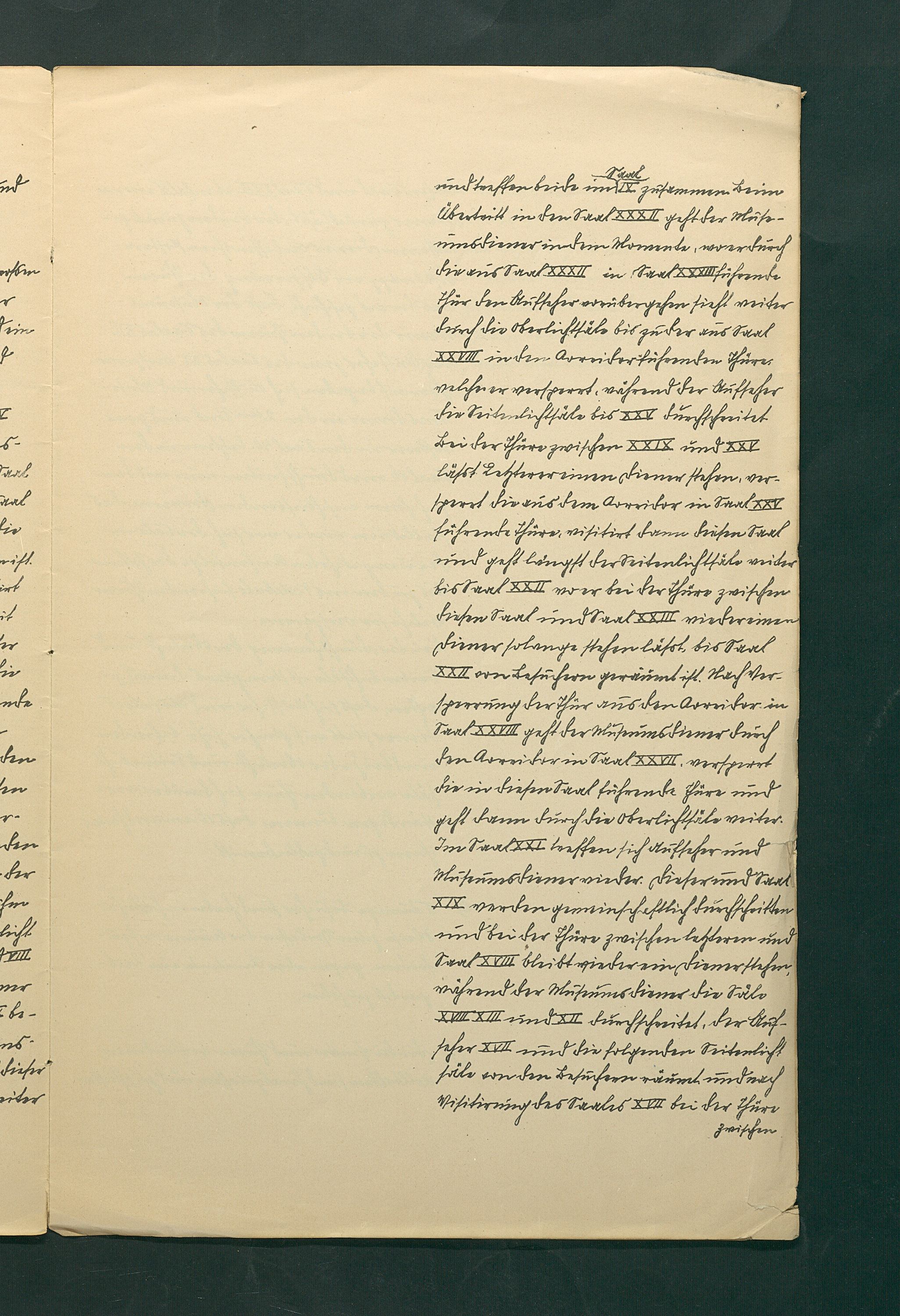 handschriftliche Dienstordnung für Museumsaufseher