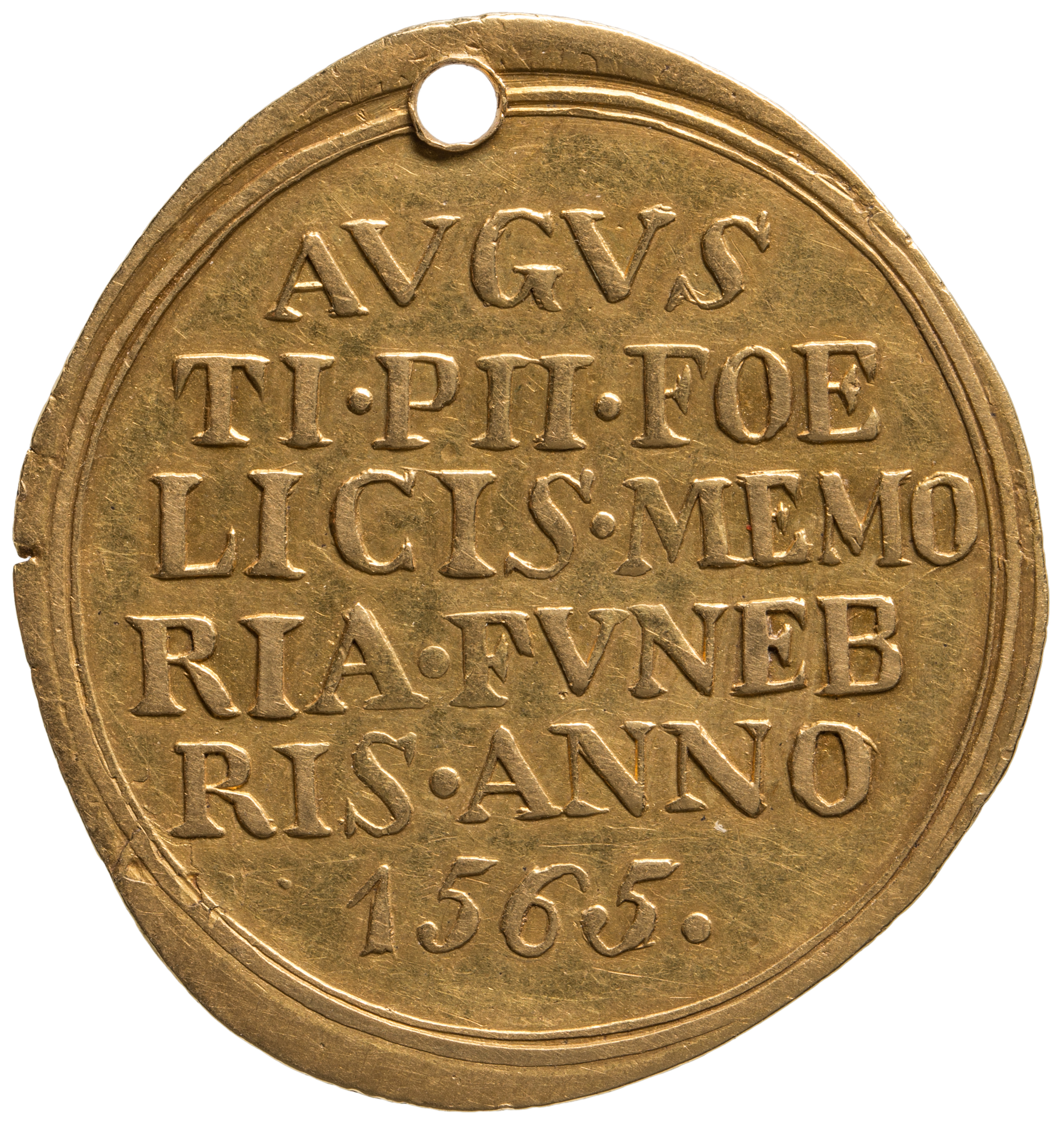 Ferdinand I: Medaille auf seine Bestattung in Prag