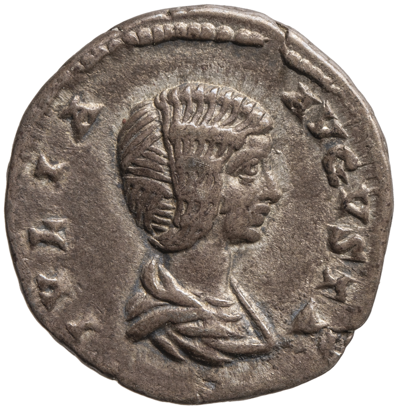 Iulia Domna mit Antoninus III. (Caracalla) und Geta (Caesar)