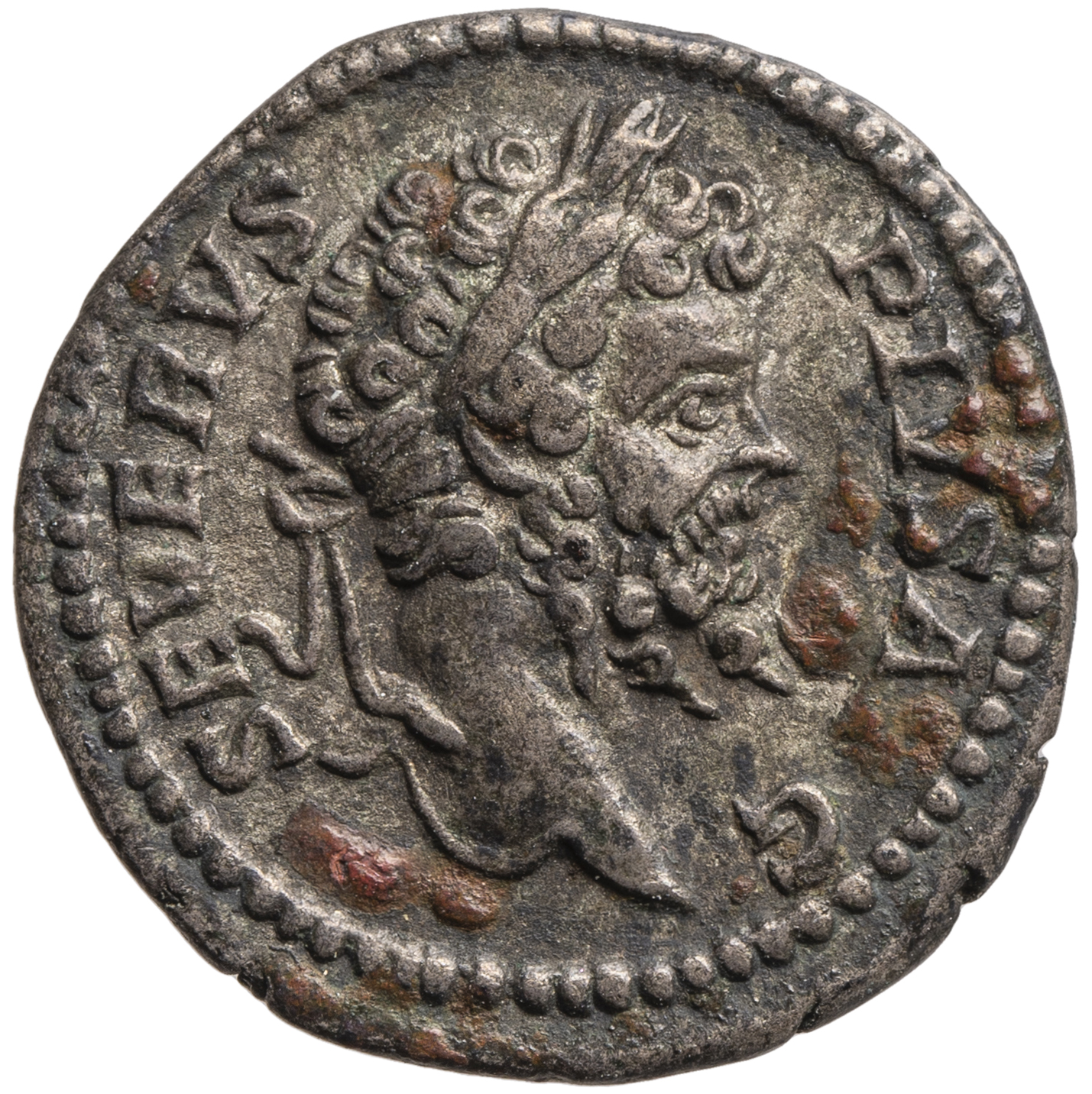 Septimius Severus mit Antoninus III. (Caracalla) und Geta (Caesar)