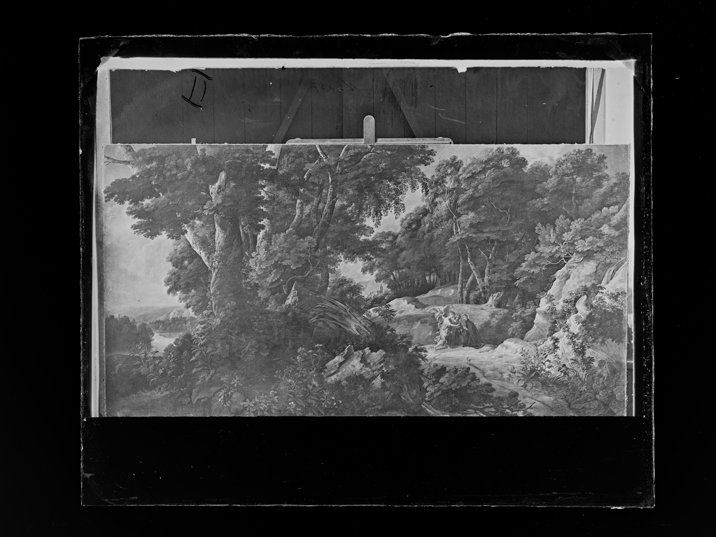 Große Waldlandschaft mit dem Hl. Stanislaus Kostka