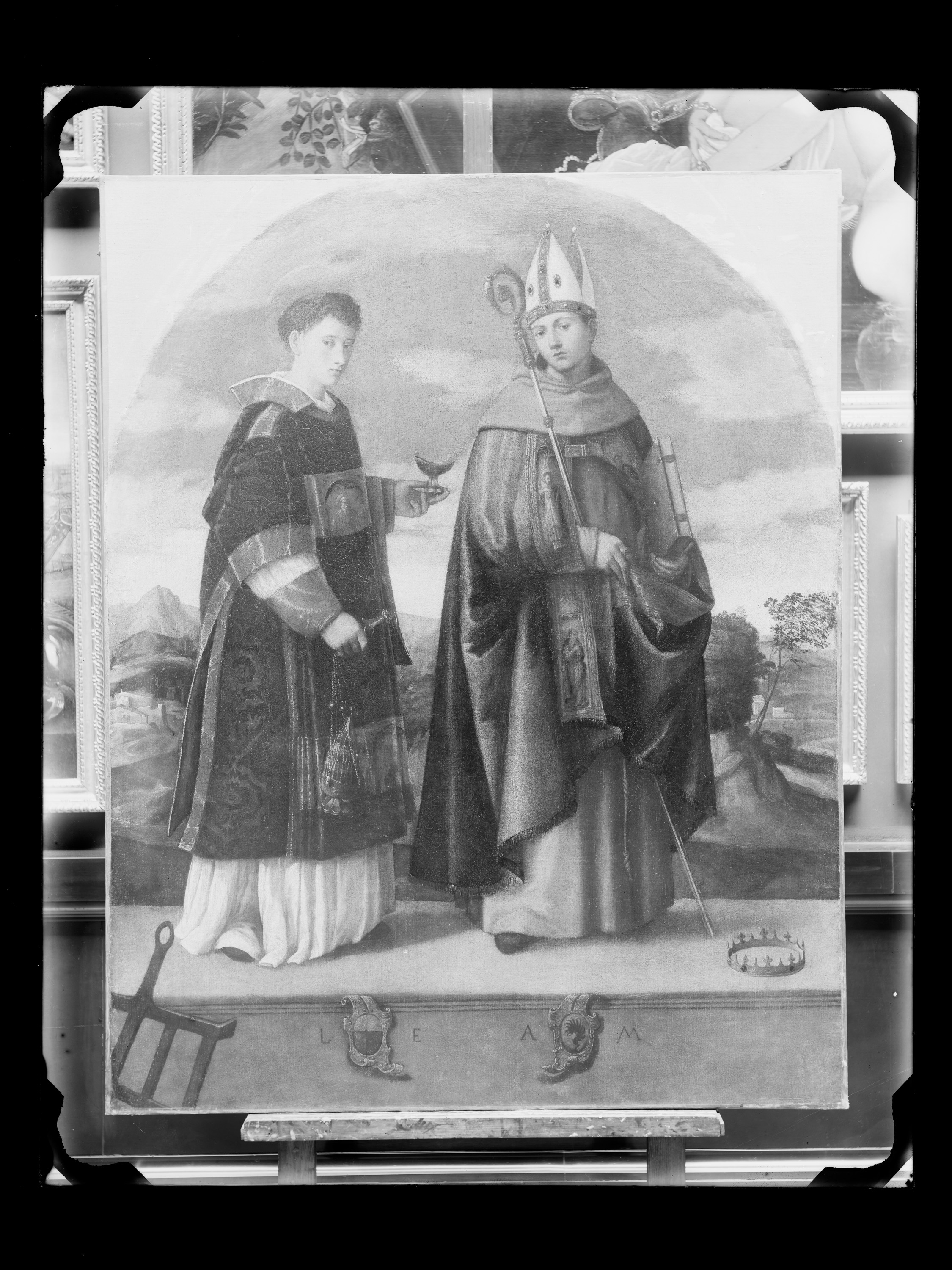 Die Hll. Aloisius und Laurentius