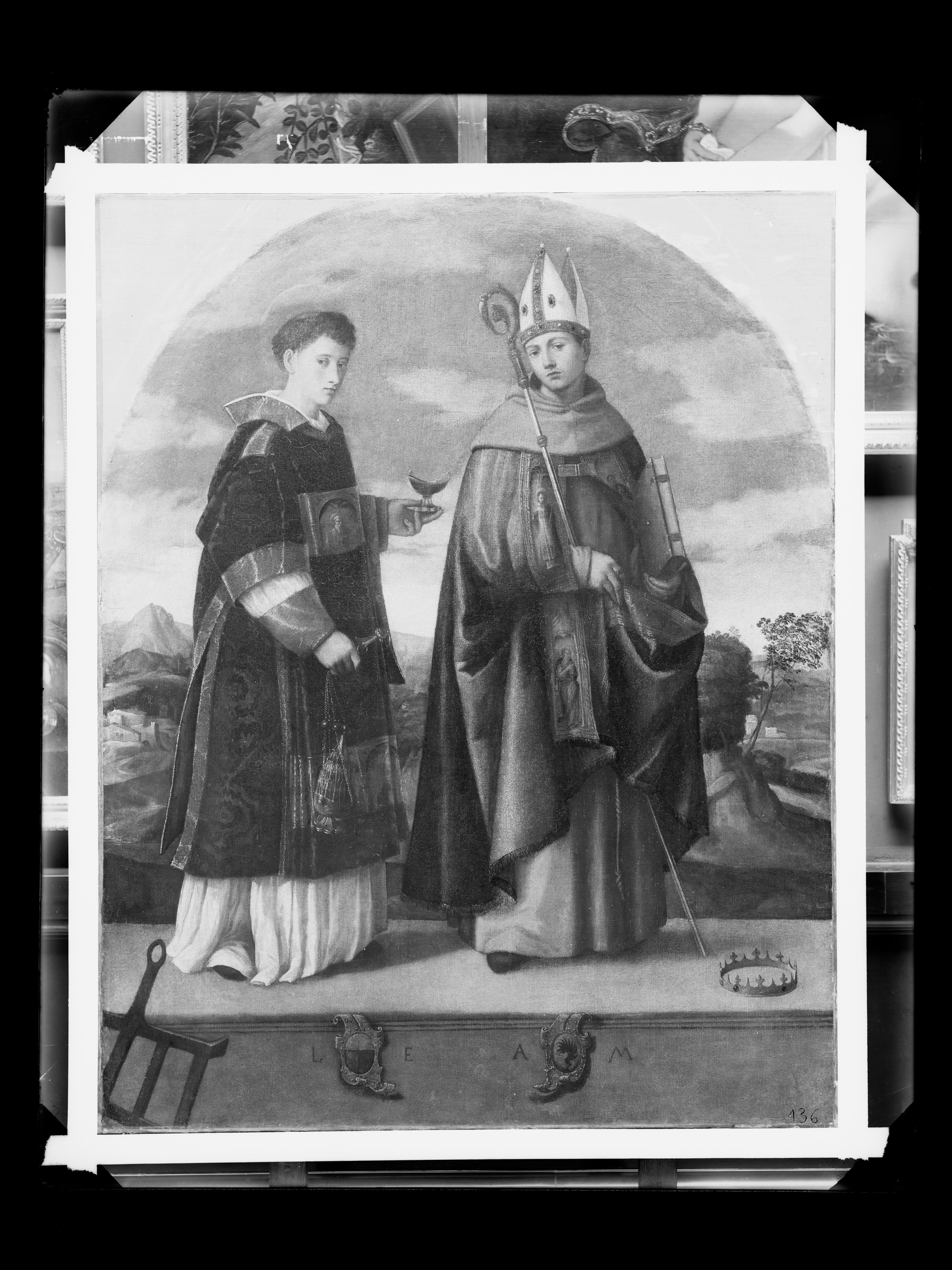 Die Hll. Aloisius und Laurentius