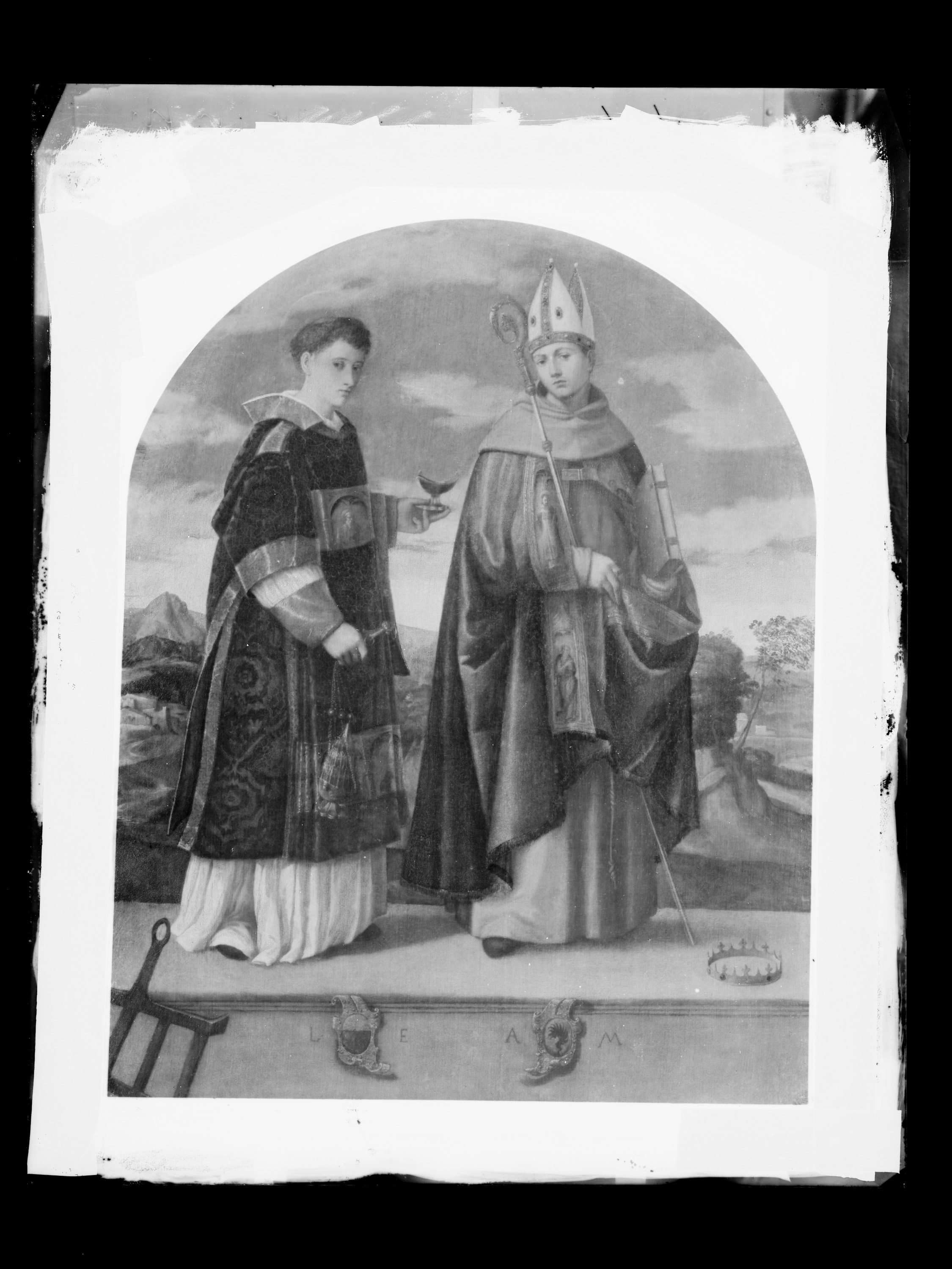 Die Hll. Aloisius und Laurentius