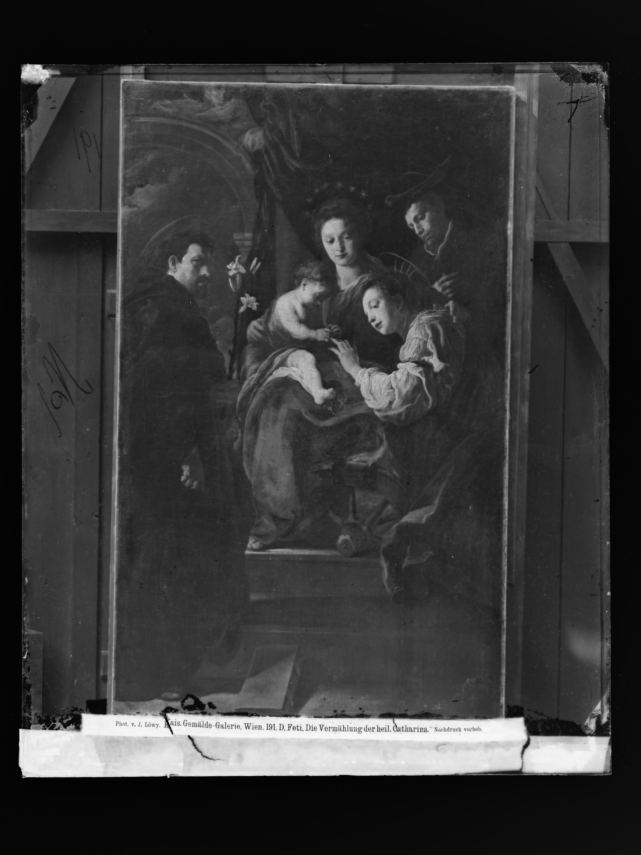 Mystische Verlobung der hl. Katharina und die hll. Dominikus und Petrus Martyr