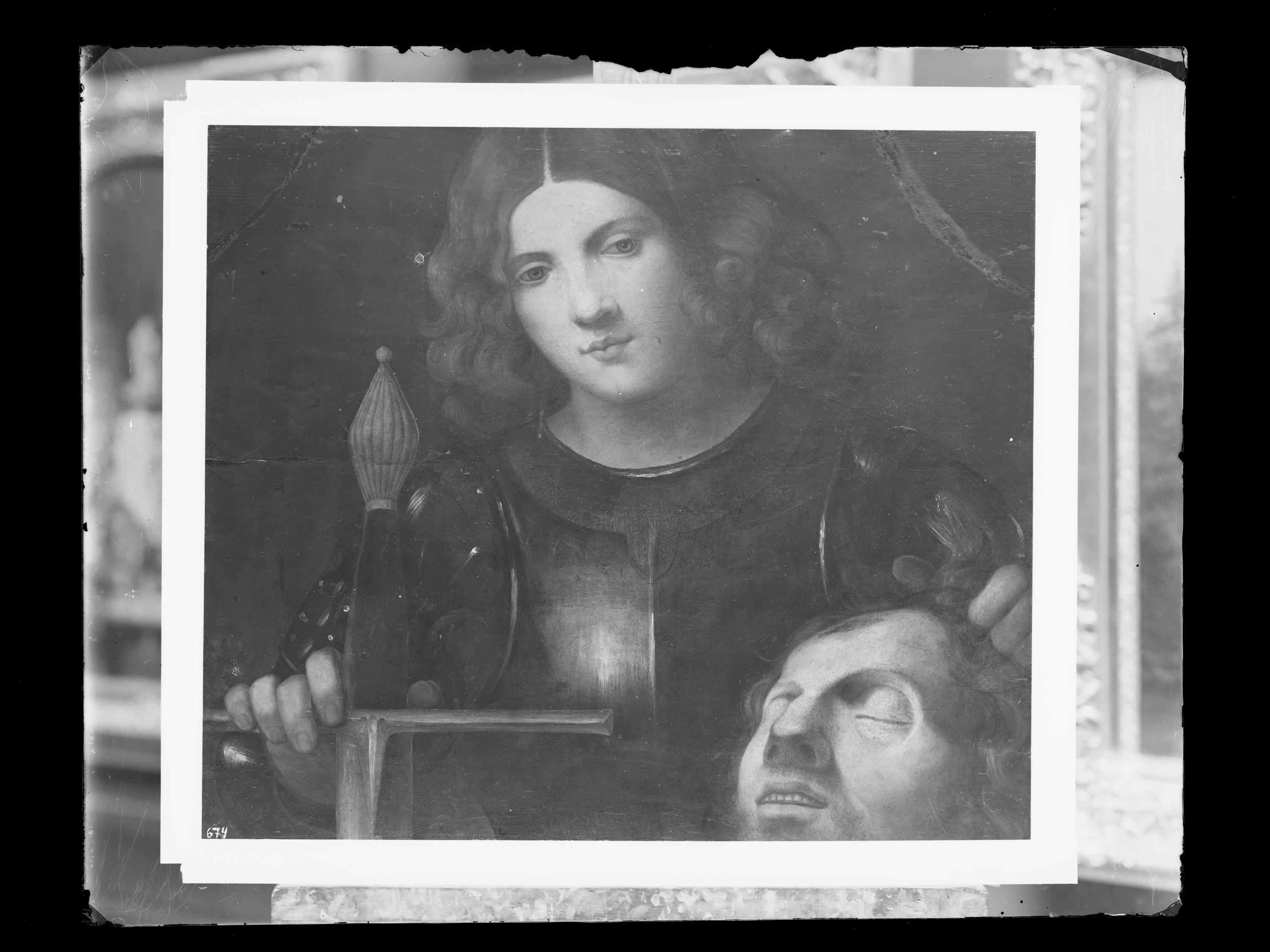 David mit dem Haupt des Goliath