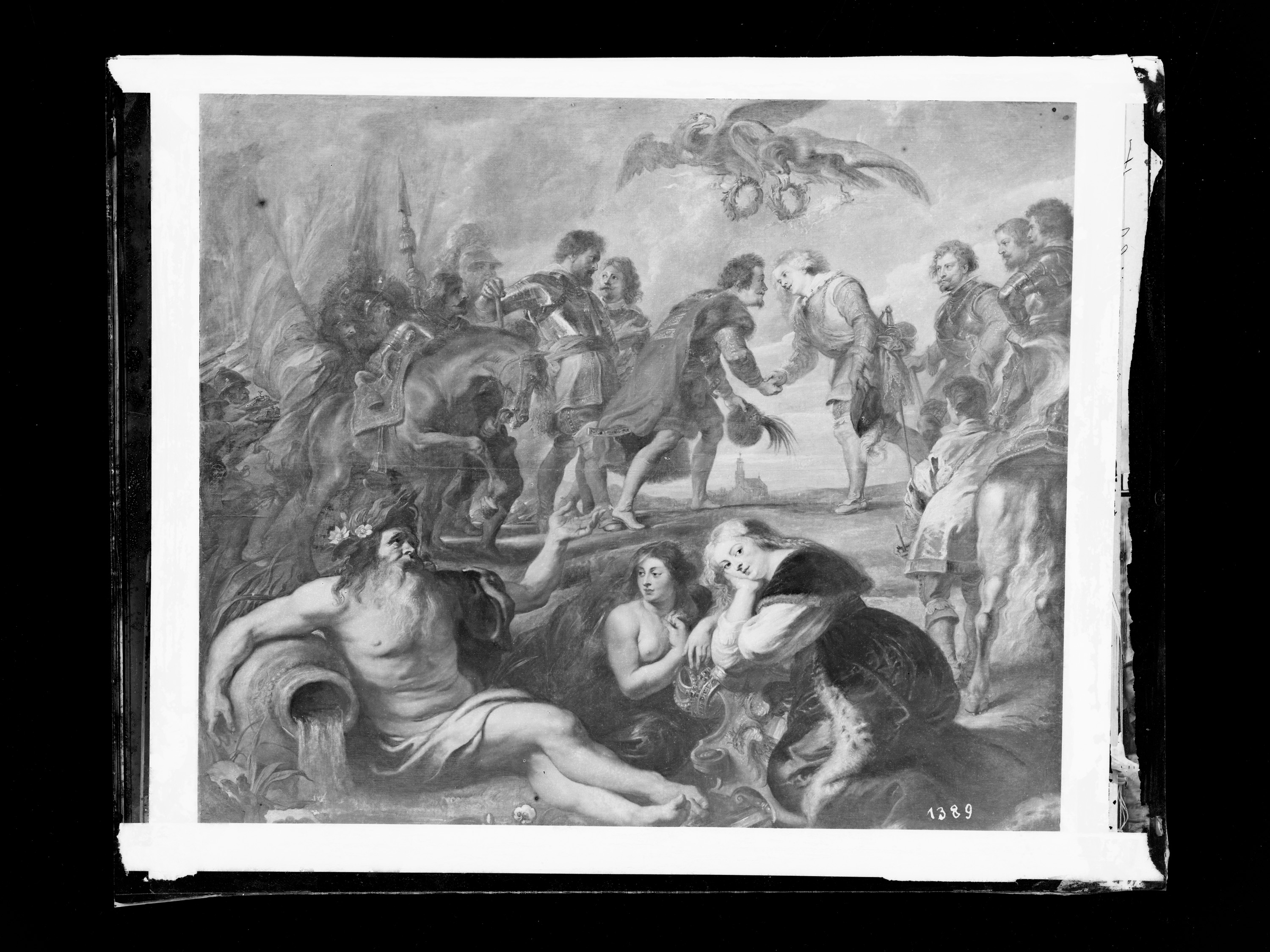 Begegnung König Ferdinands von Ungarn mit dem Kardinalinfanten Ferdinand vor der Schlacht bei Nördlingen