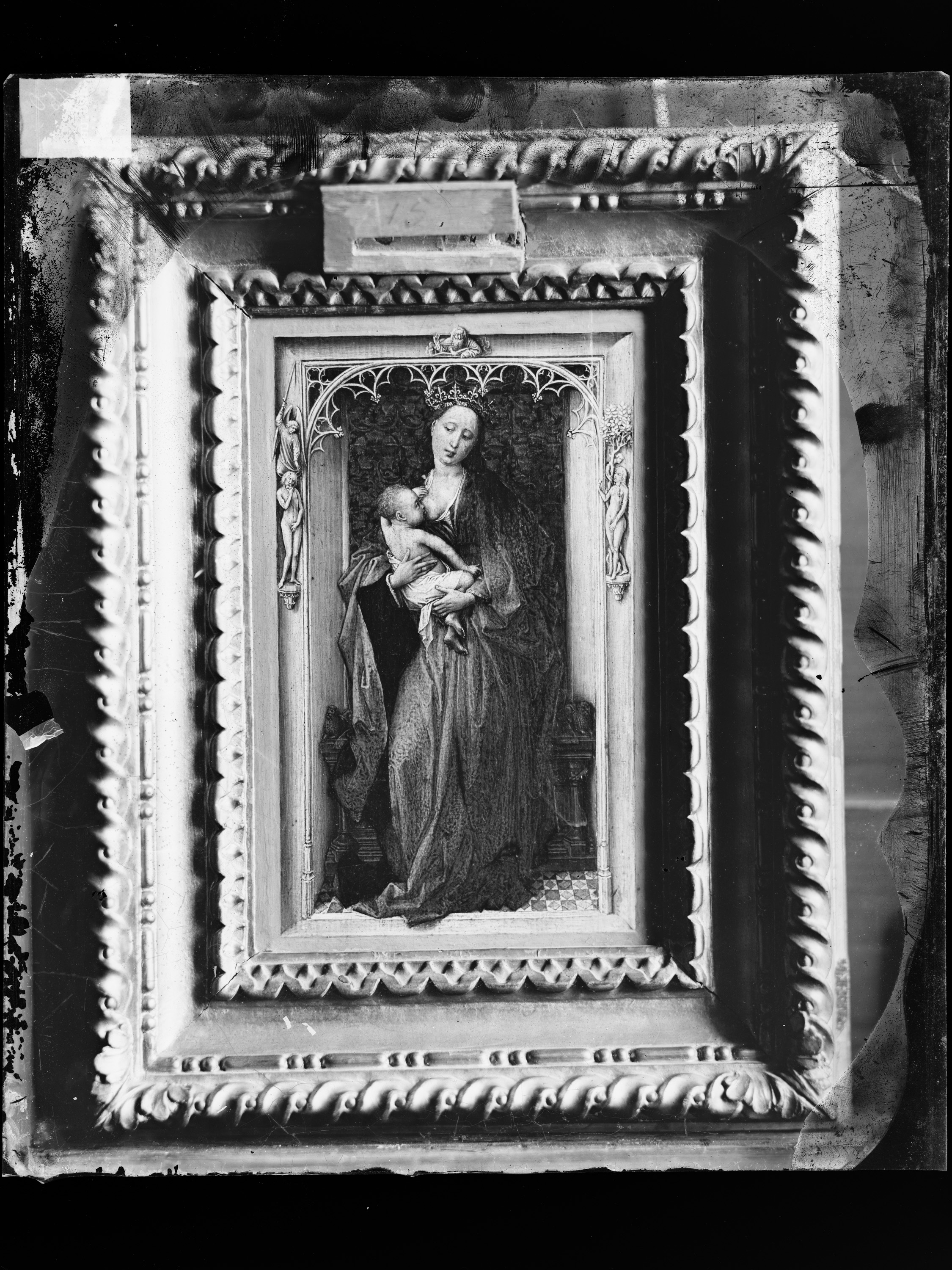 Linker Flügel eines Diptychons: Maria mit Kind