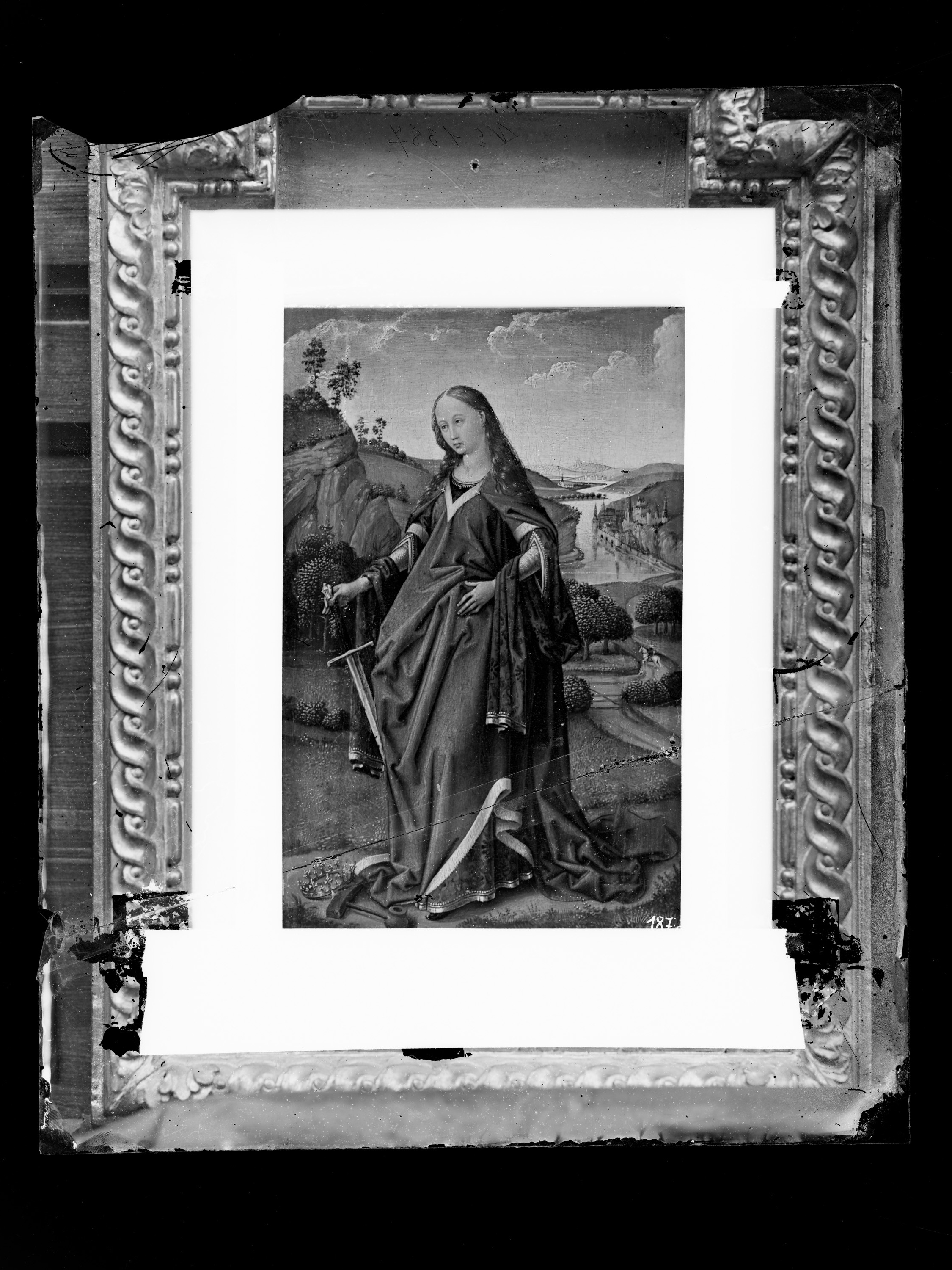 Rechter Flügel eines Diptychons: Hl. Katharina