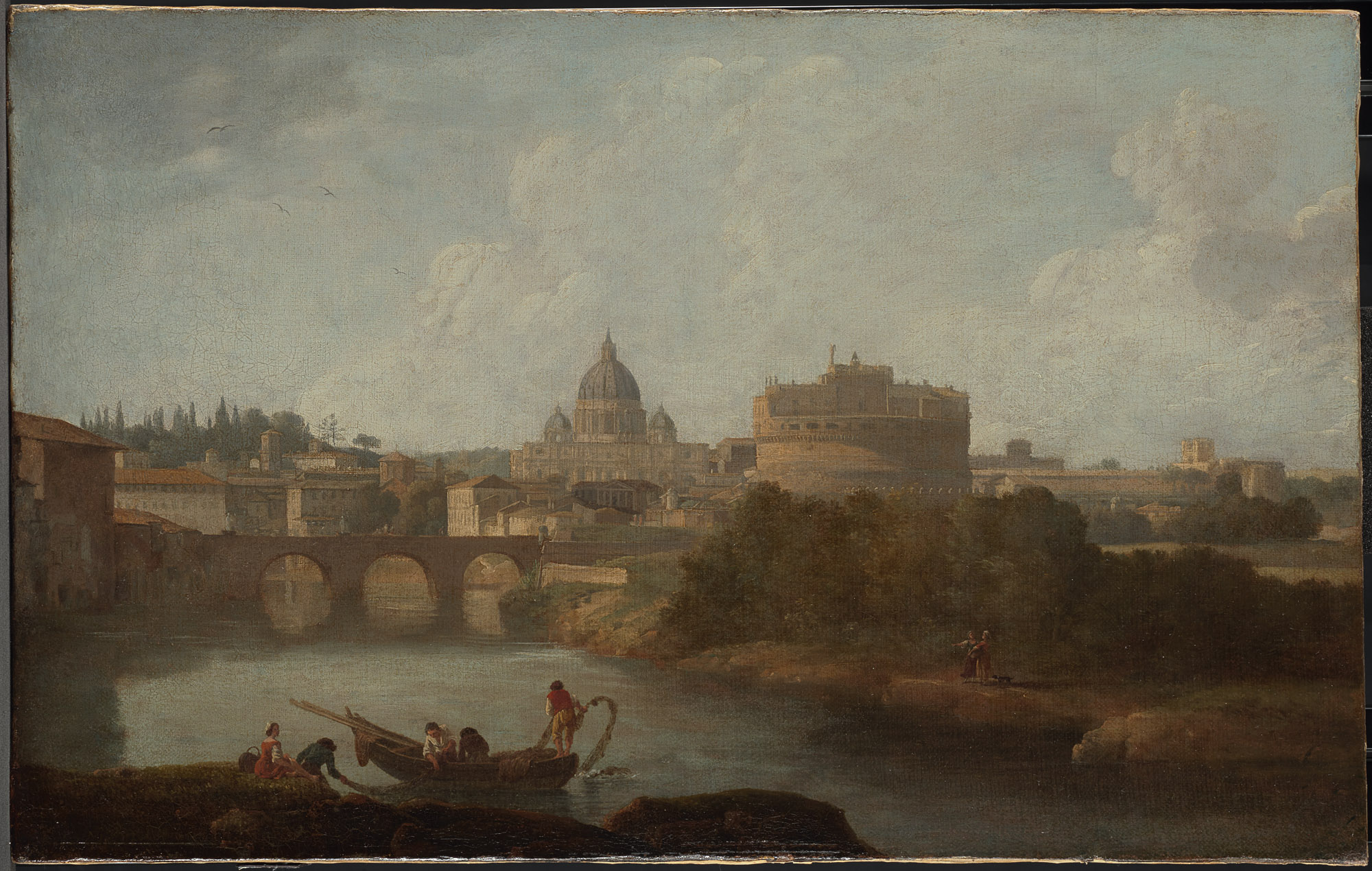 Engelsburg und St. Peter in Rom