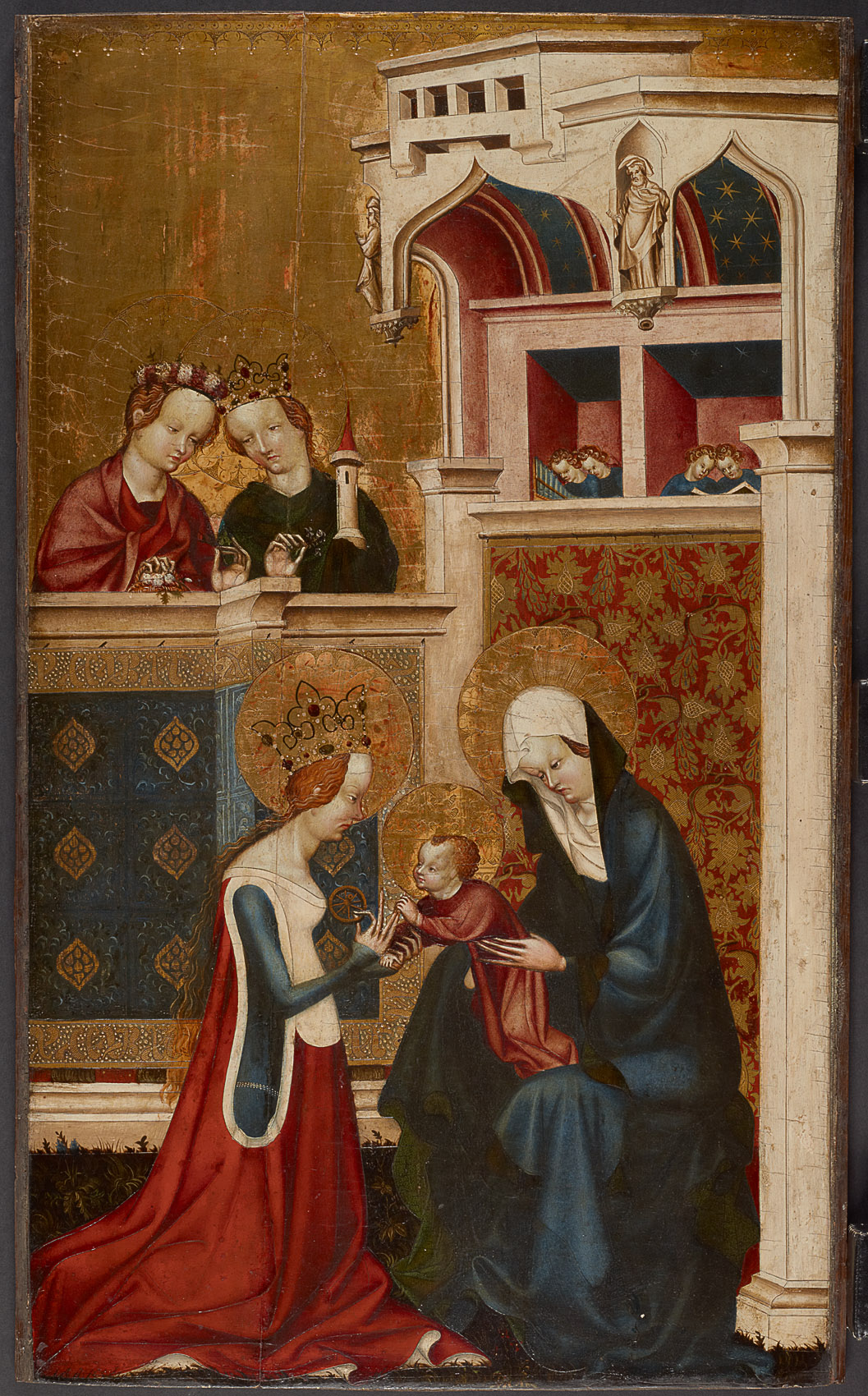 Annunciation to the Virgin and Mystic Marriage of Saint Catherine, so-called Heiligenkreuz Altar
