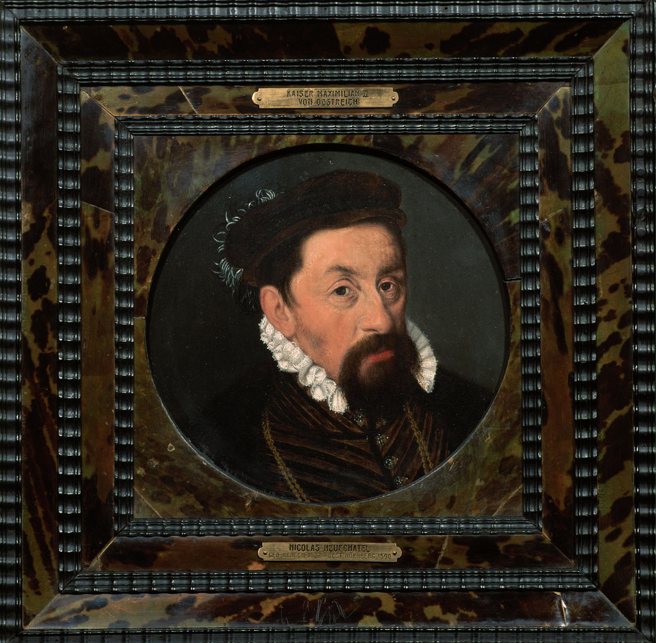 Kaiser Maximilian II. (1527-1576) als etwa Vierzigjähriger, Brustbild