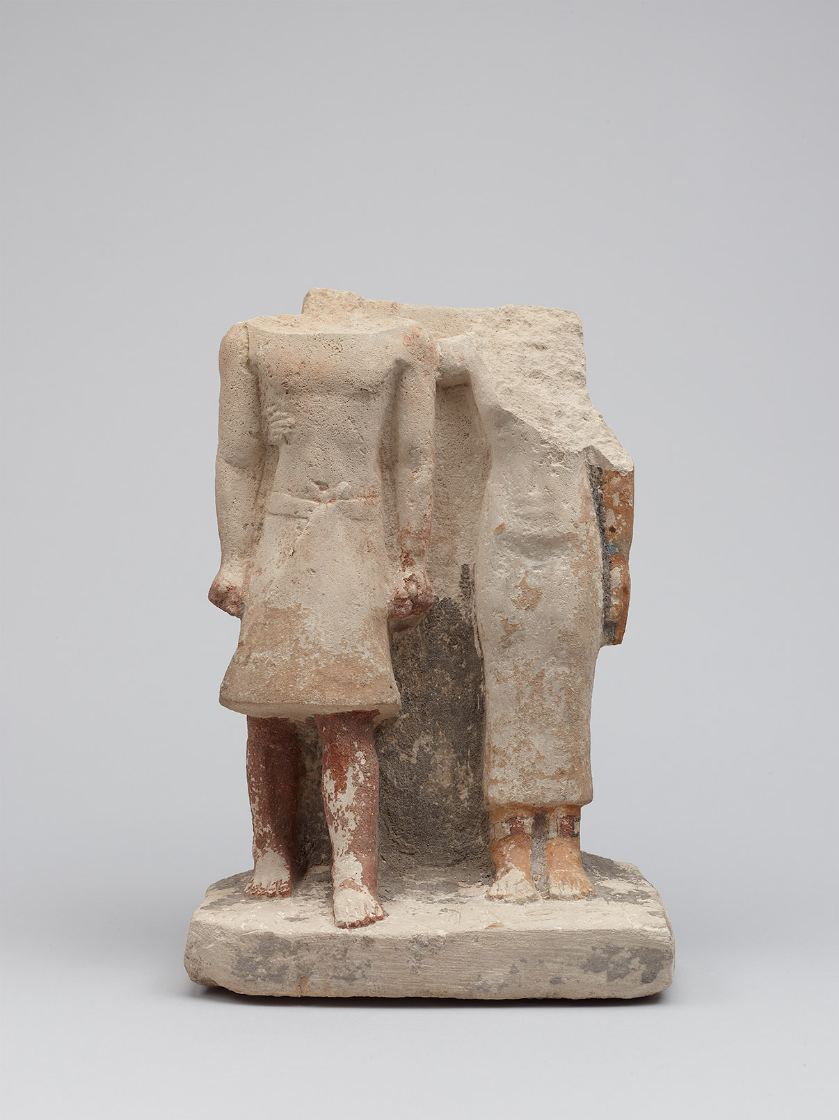 Kopflose Zweiergruppe des Schepses-ptah und seiner Frau Ni-si-redi