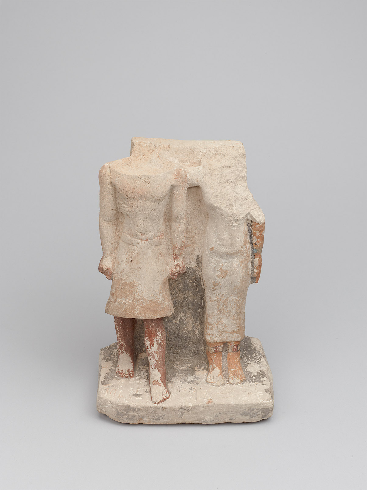 Kopflose Zweiergruppe des Schepses-ptah und seiner Frau Ni-si-redi