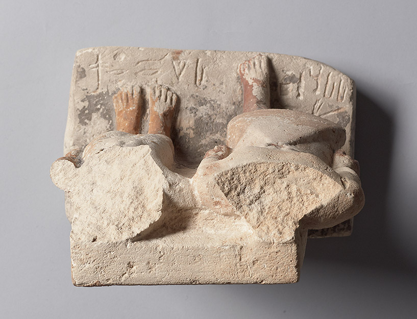 Kopflose Zweiergruppe des Schepses-ptah und seiner Frau Ni-si-redi