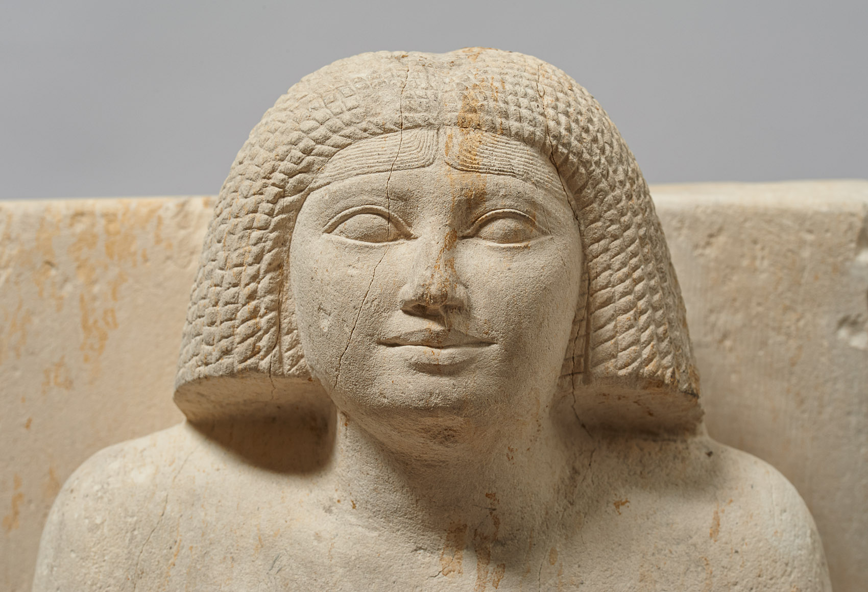 Sitzstatue der Chent und ihres Sohnes Rudju