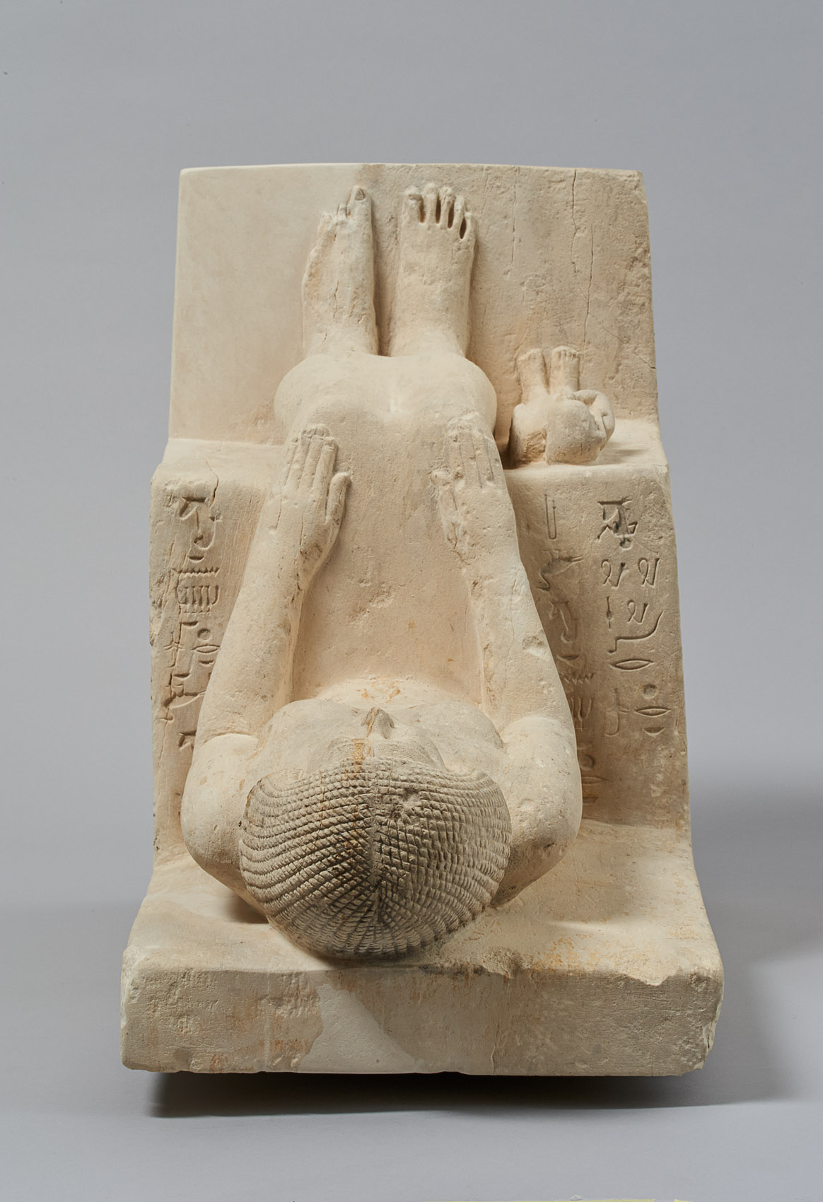 Sitzstatue der Chent und ihres Sohnes Rudju