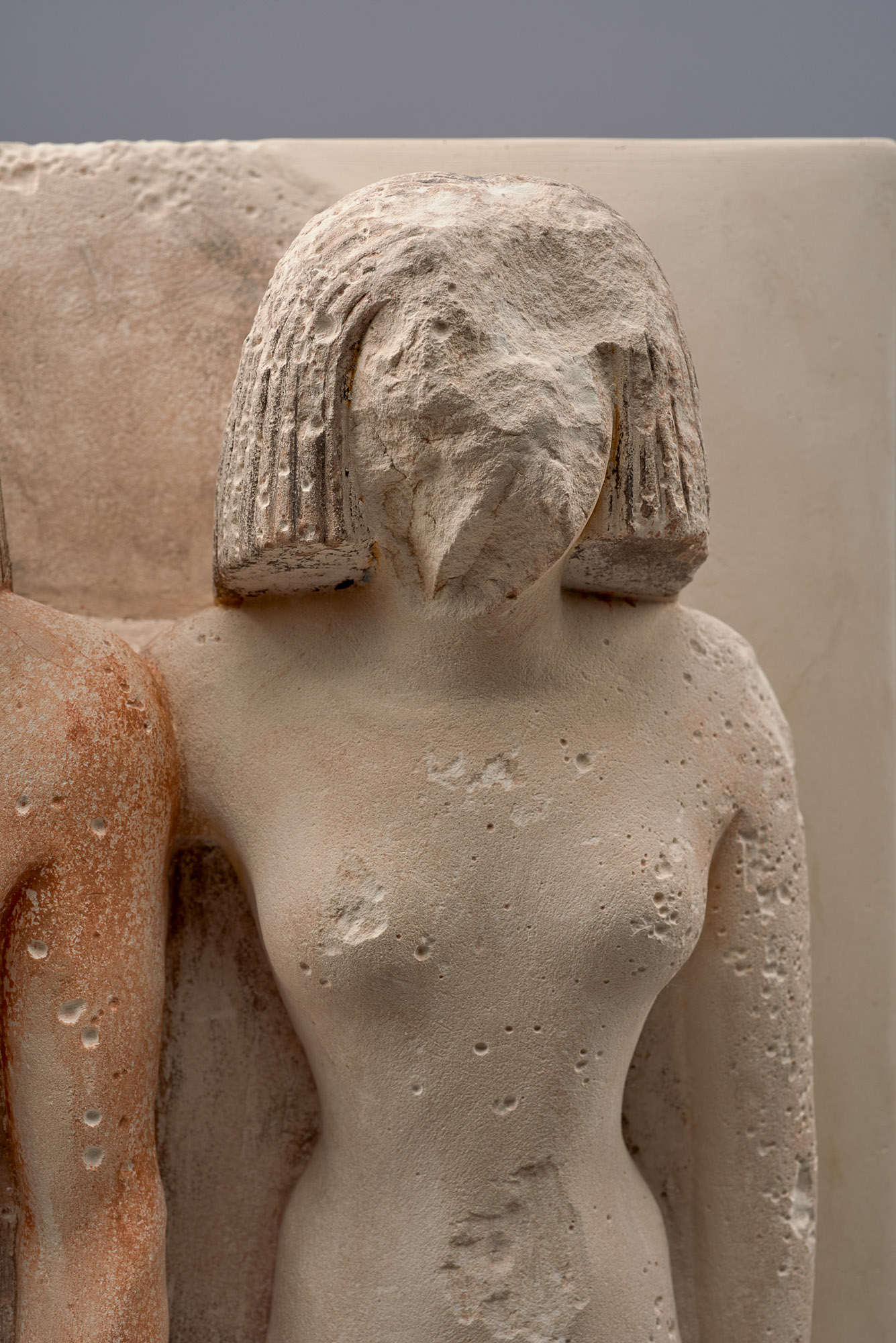 Gruppenstandbild des Hetep-seschat und einer Frau