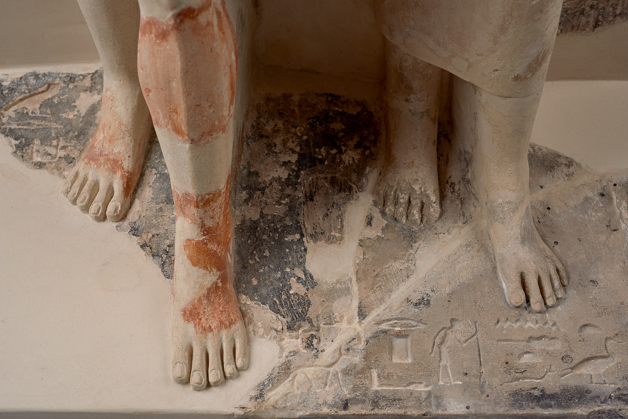 Gruppenstandbild des Hetep-seschat und einer Frau