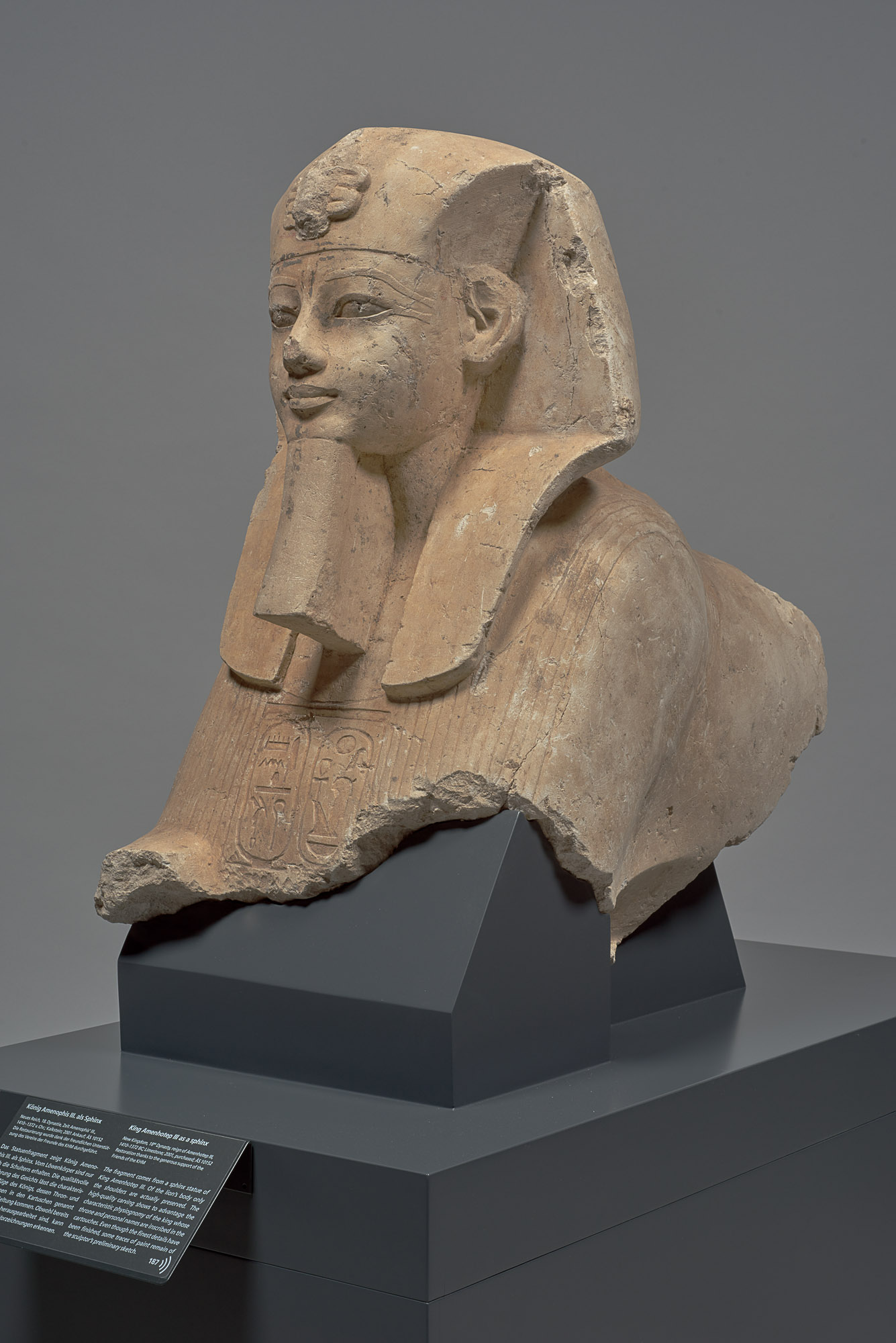King Amenhotep III as a sphinx