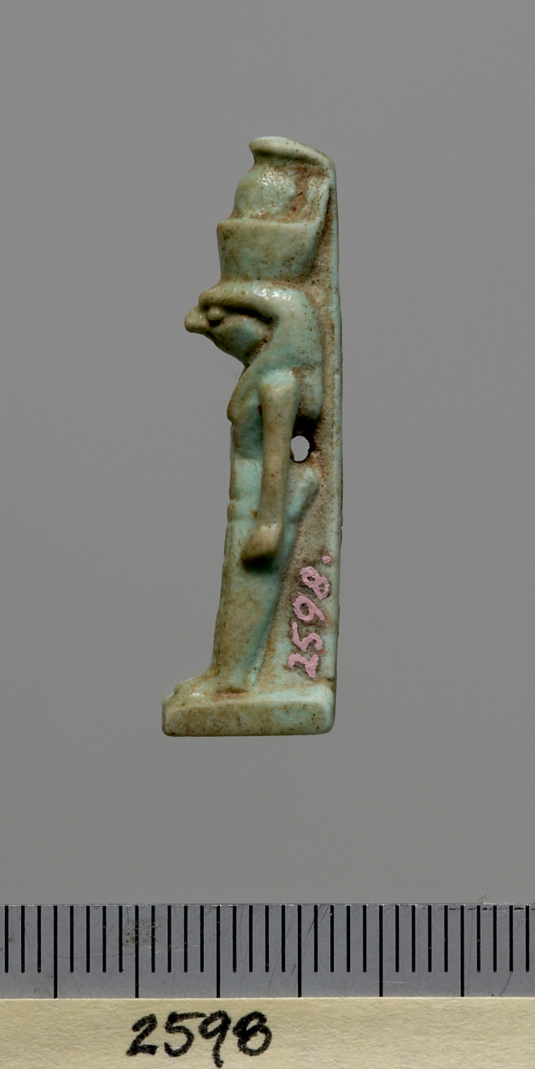 Schreitender Gott Horus mit Falkenkopf