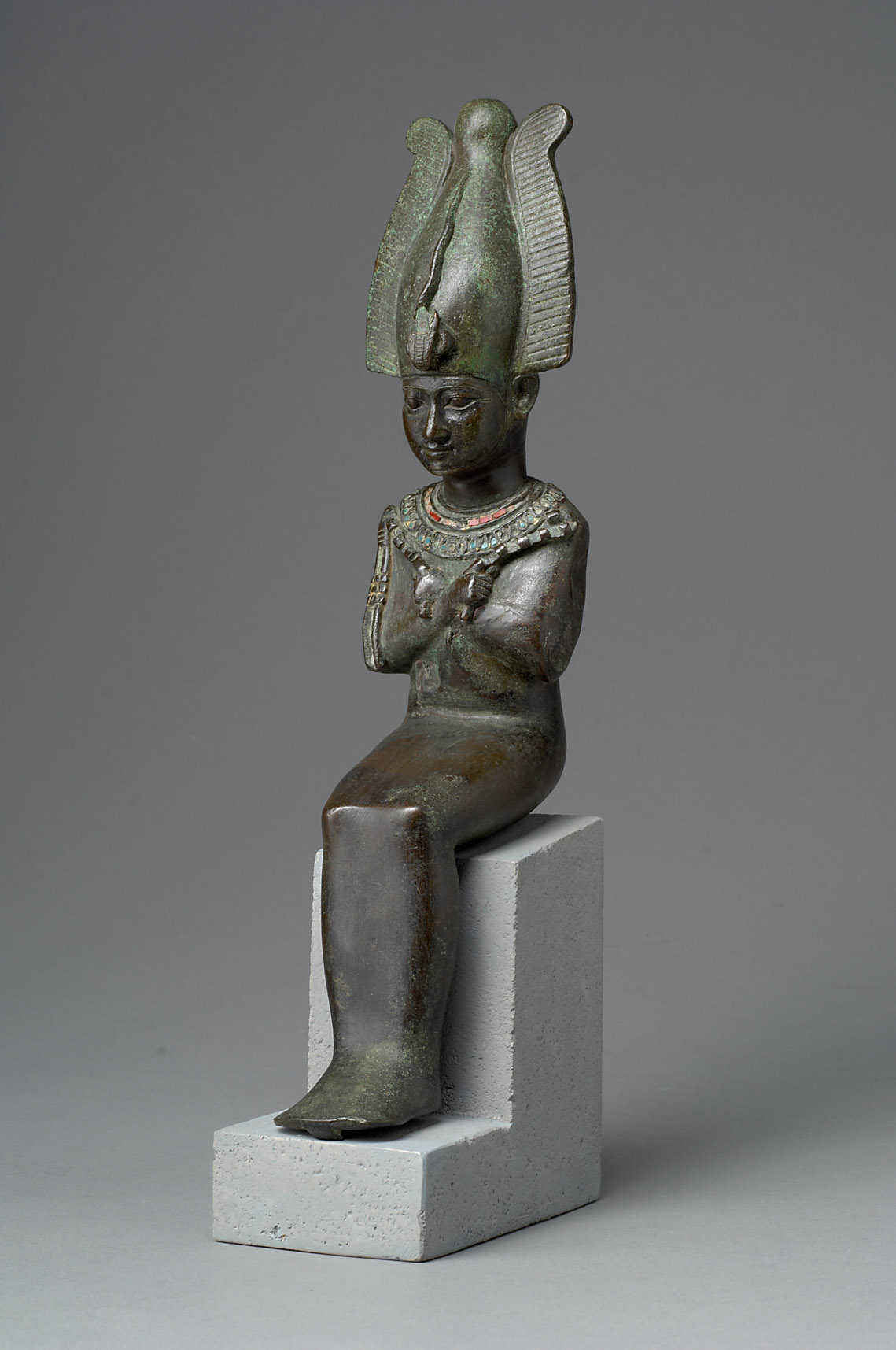 Sitzender Gott Osiris