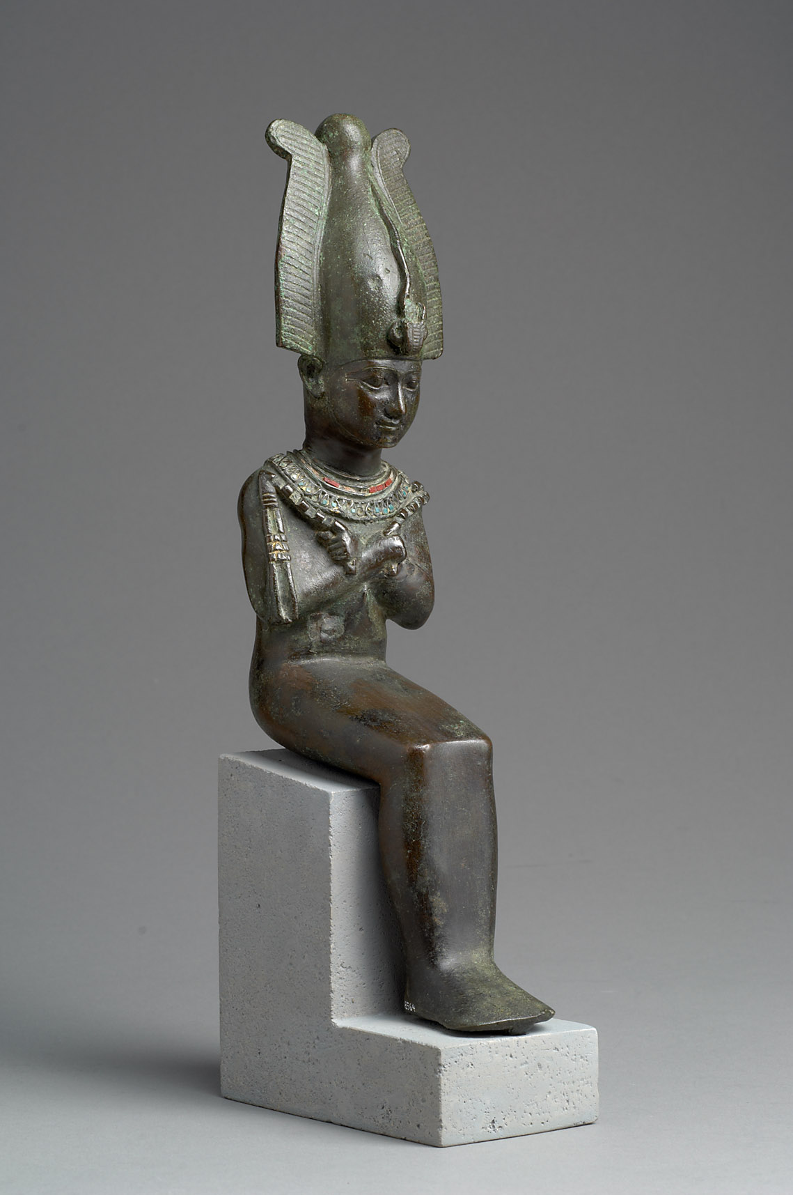 Sitzender Gott Osiris