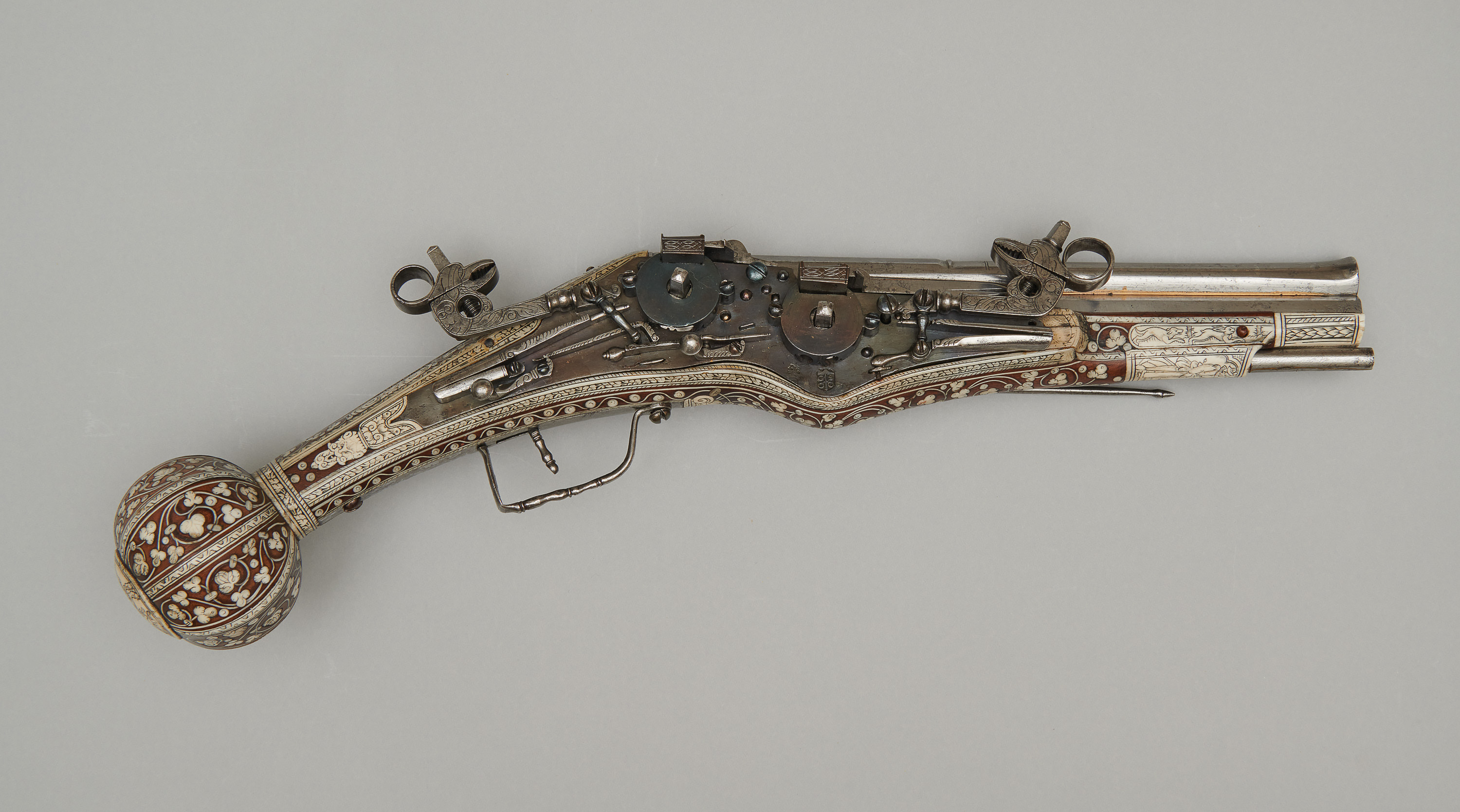 Doppelpistole mit zwei Radschlössern (Faustrohr)