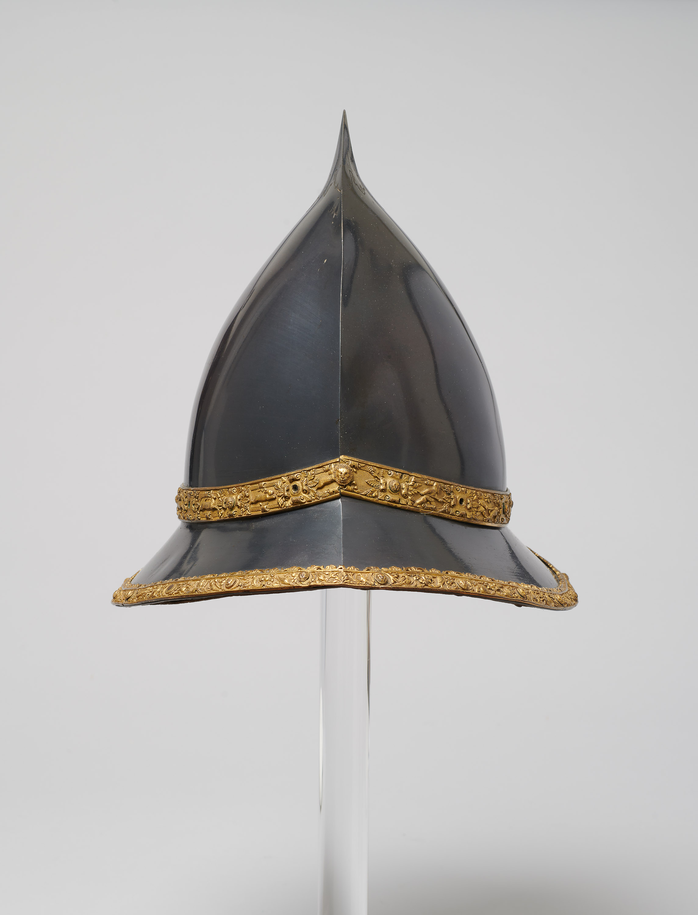 Capacete der blau-goldenen Garnitur
