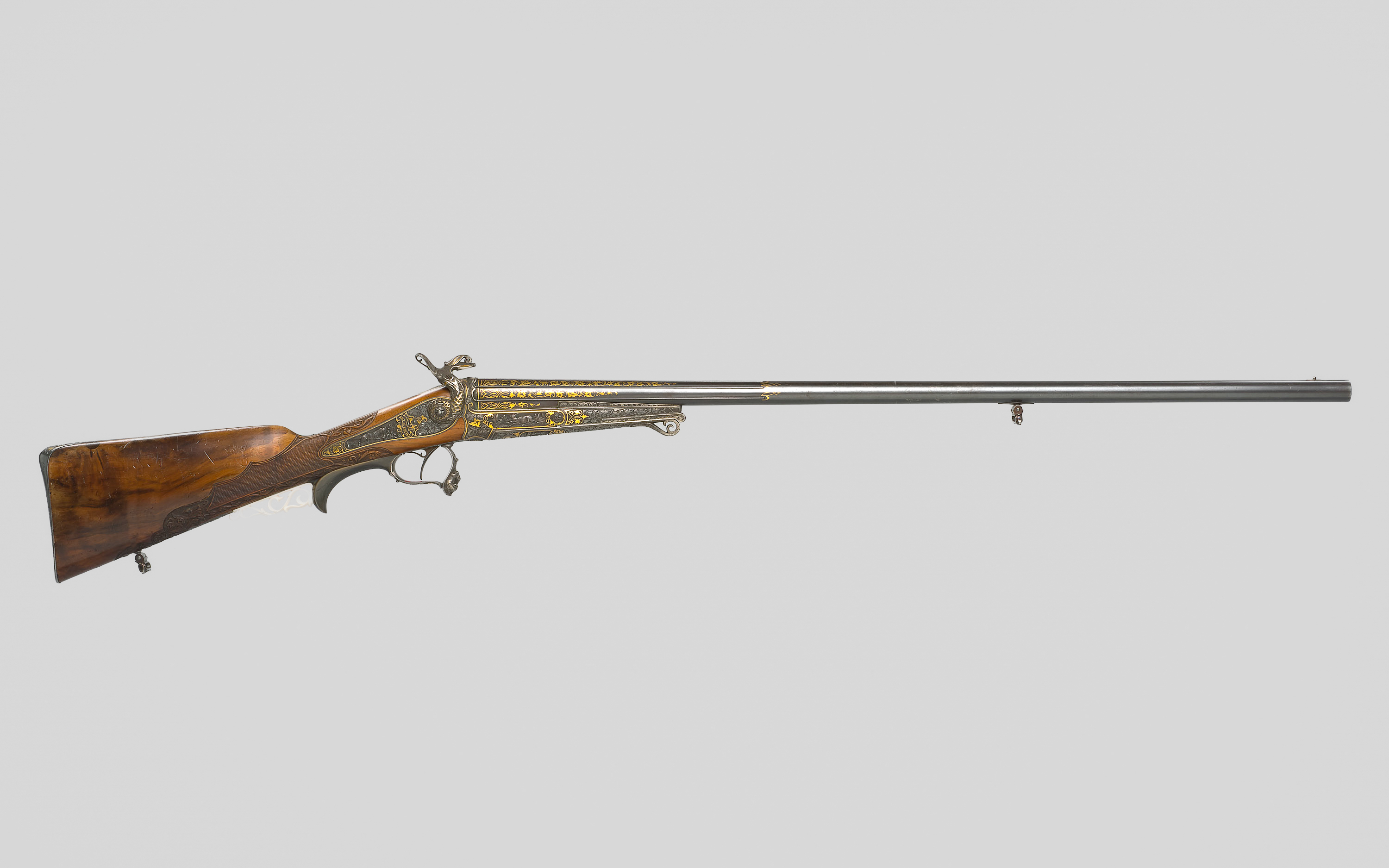 Einläufiges Schrotgewehr System Lefaucheux mit Kassette
