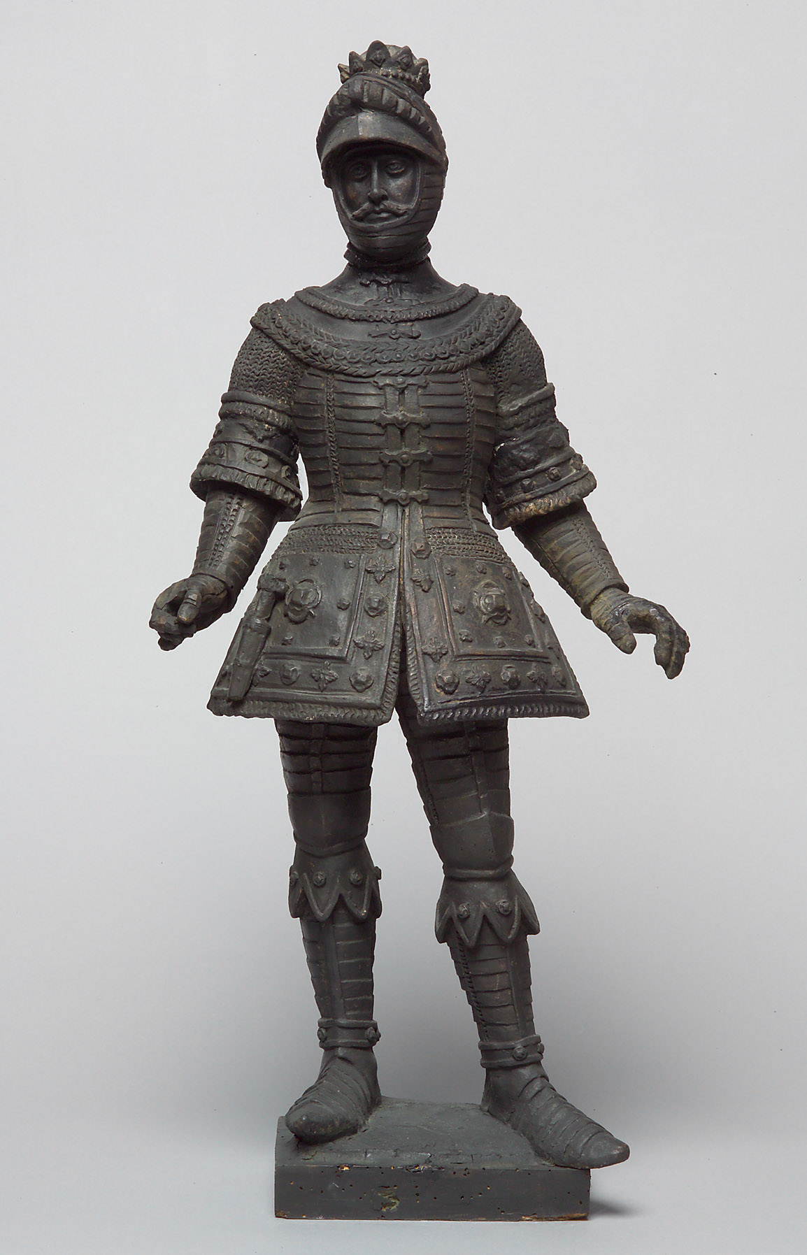 Leopold III. der Fromme, Herzog Leopold III. von Österreich, Statue, Statuette, Terracotta