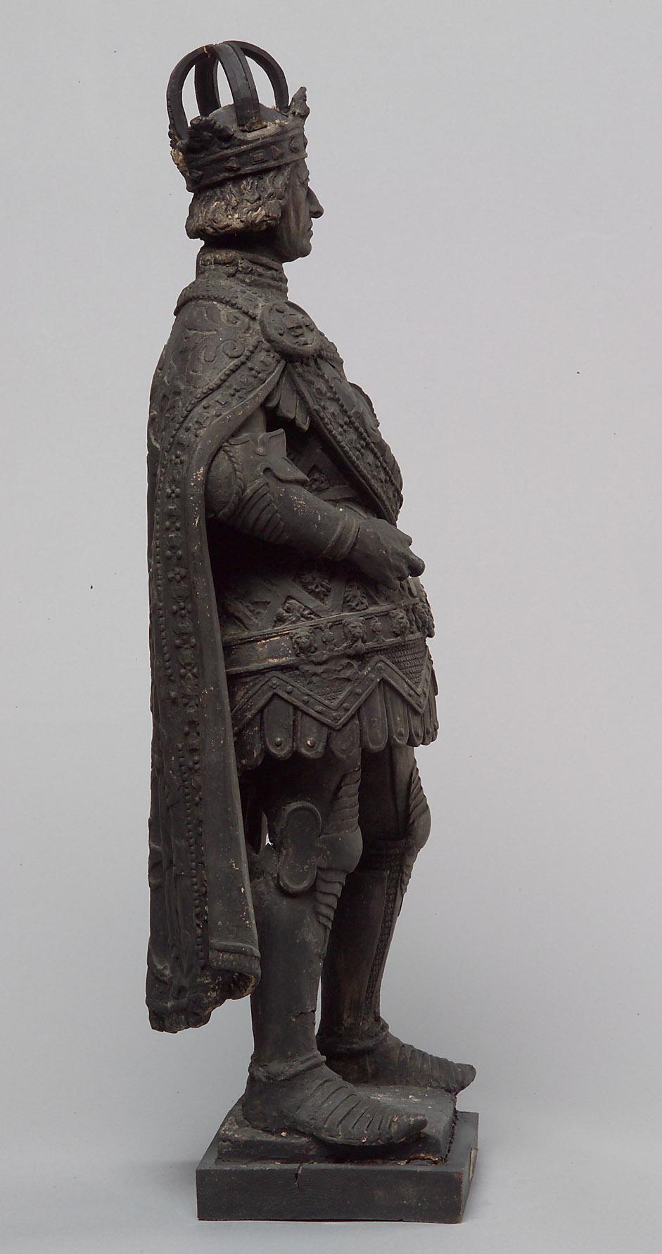 König Albrecht I. von Habsburg, Statue, Statuette, Terracotta