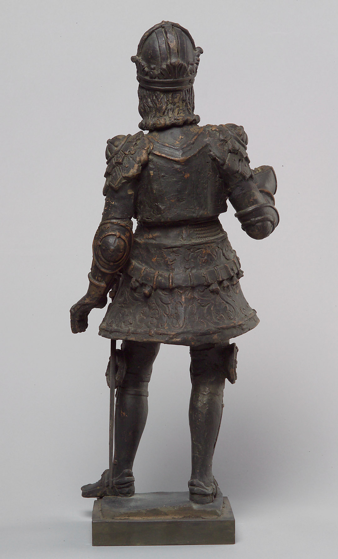 König Rudolf I. von Habsburg, Statue, Statuette, Terracotta