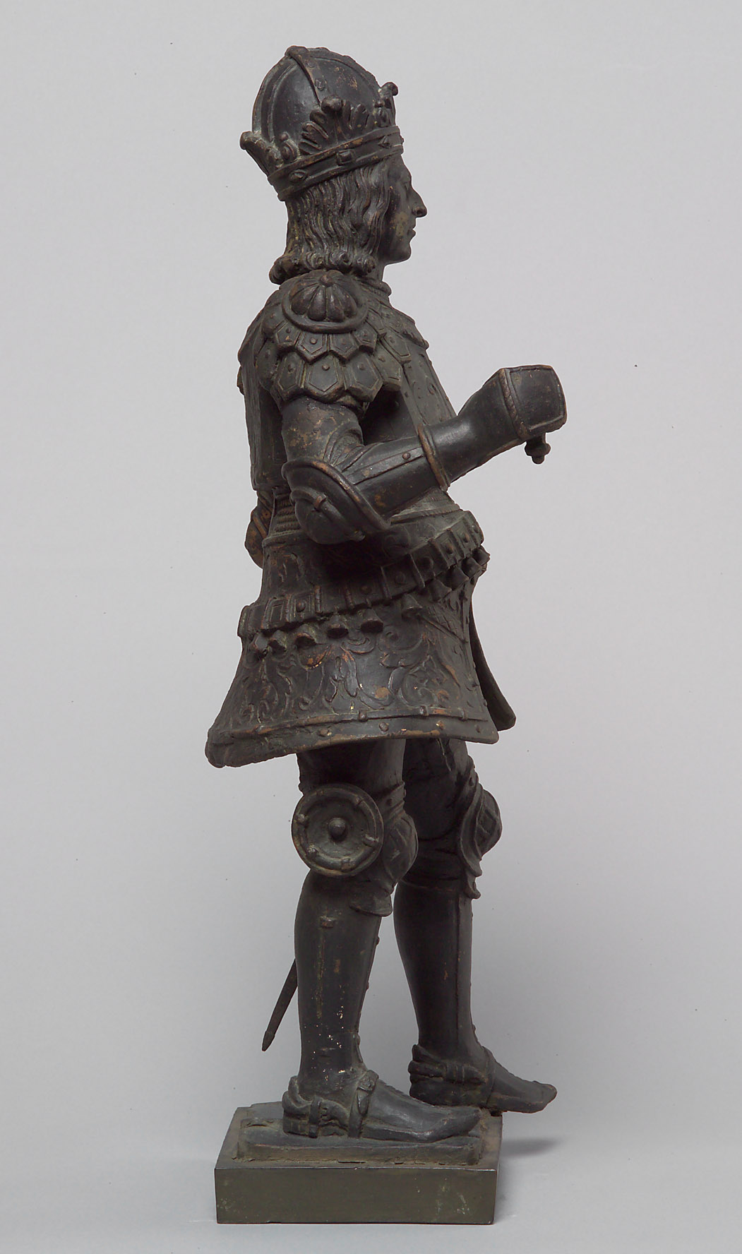 König Rudolf I. von Habsburg, Statue, Statuette, Terracotta