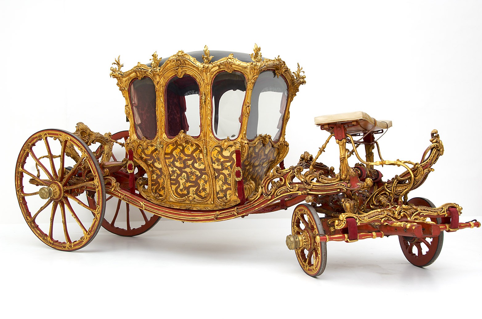 Rococo Berlin carriage, so-called “prince” or “ladies’” carriage
