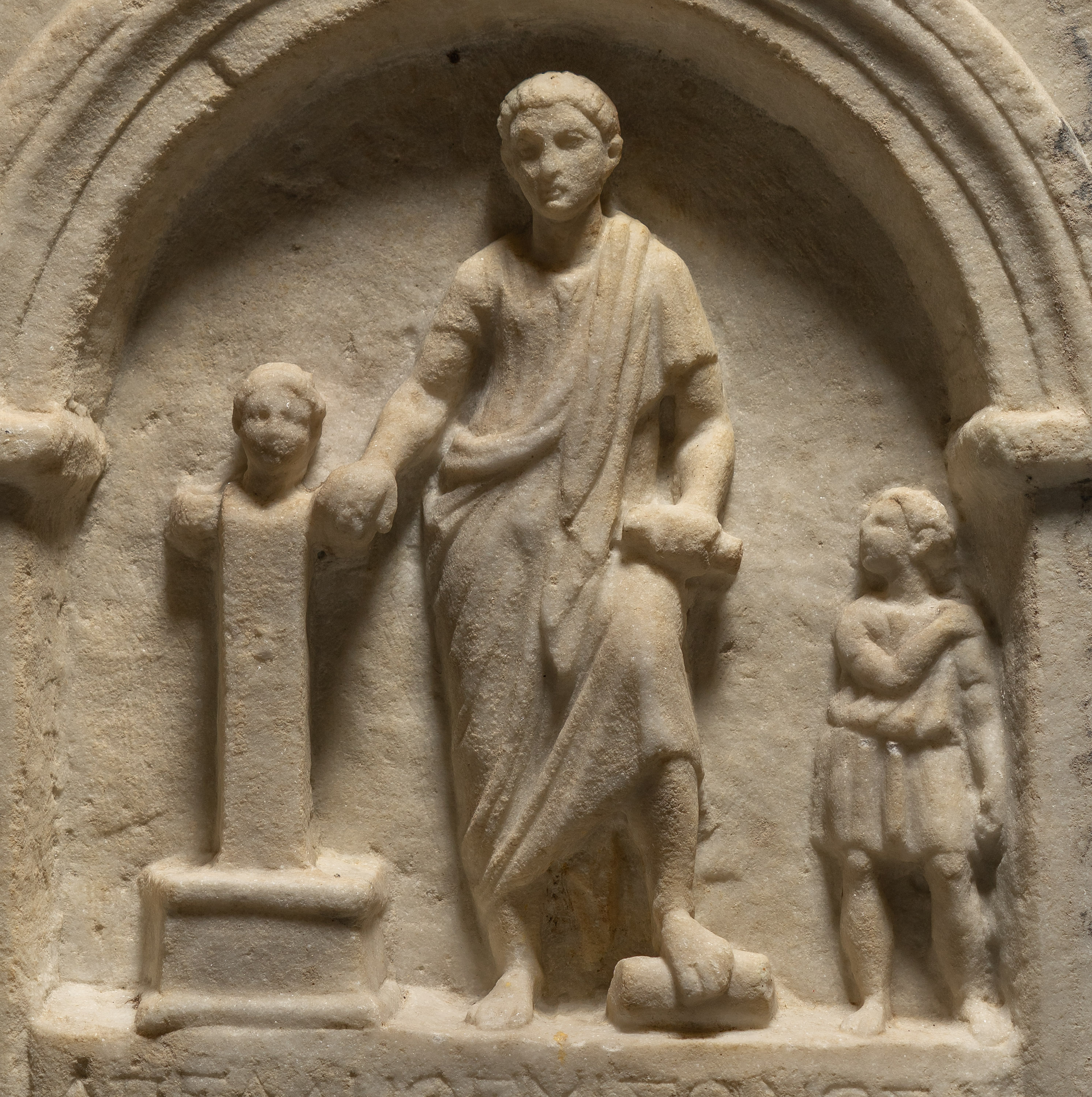Grabrelief des Apelles aus Herakleia