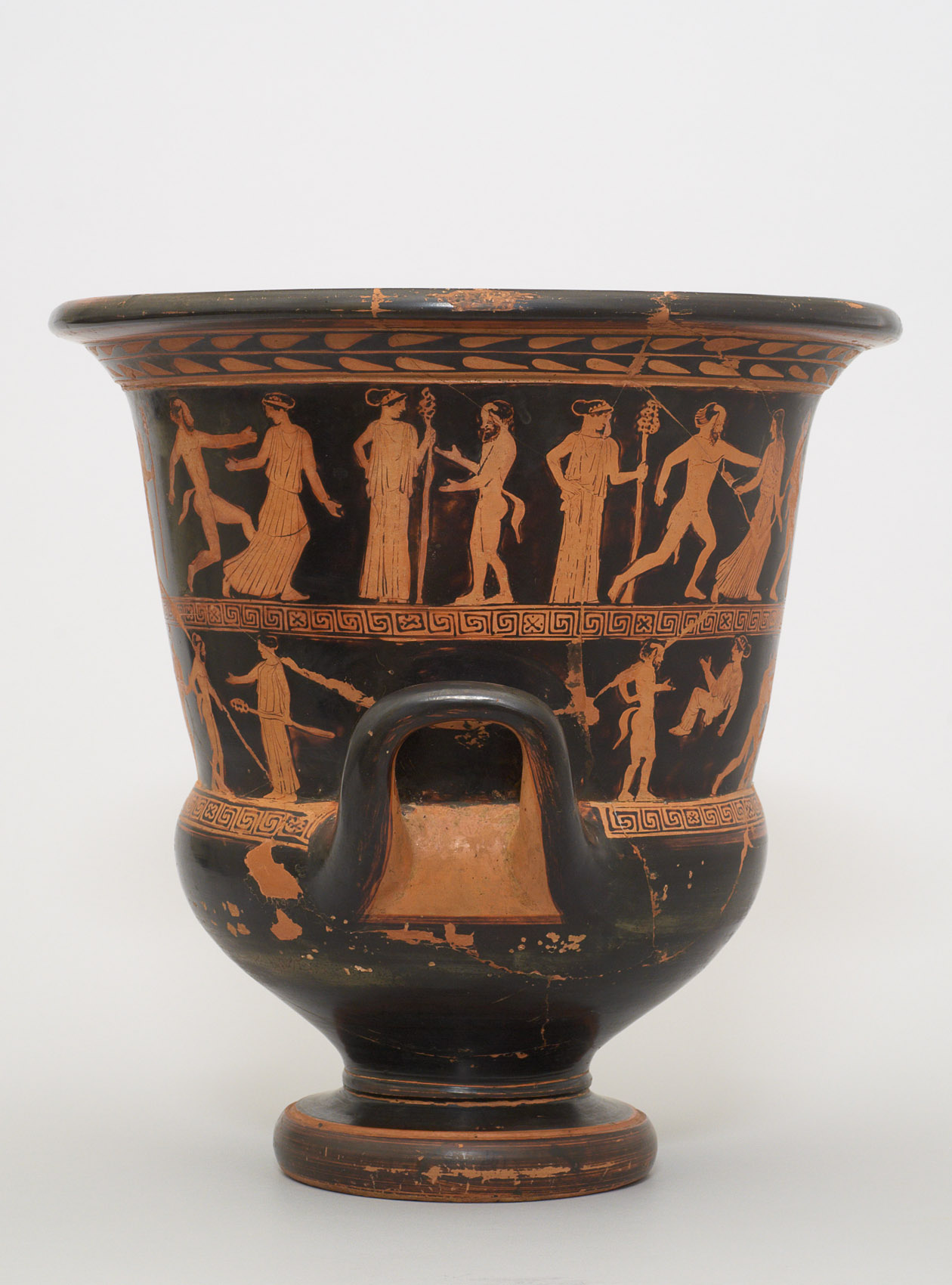 Silen, Satyr und Mänade